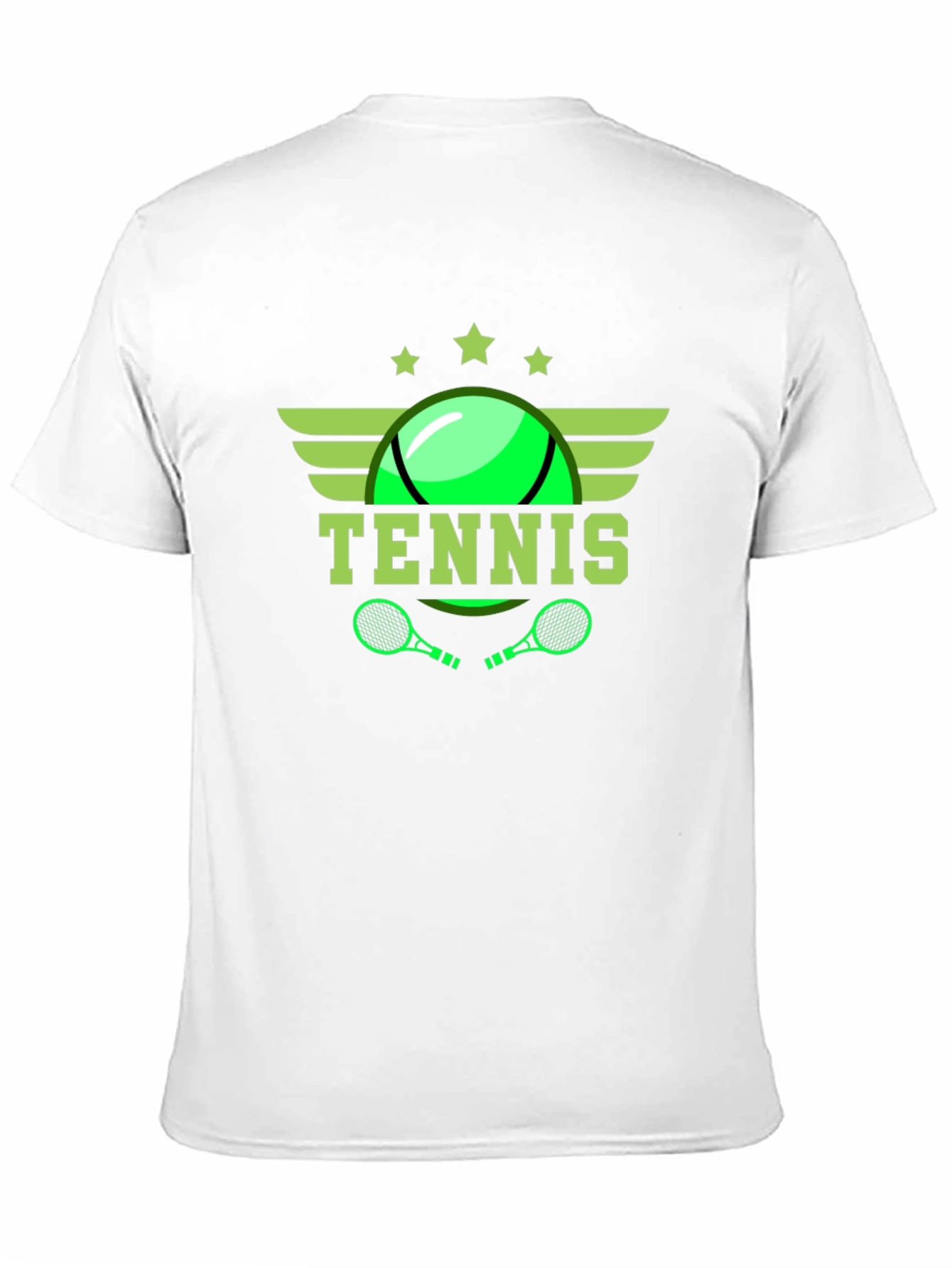 Black Tennis Graphic Tee - Black Cotton T-Shirt view 11