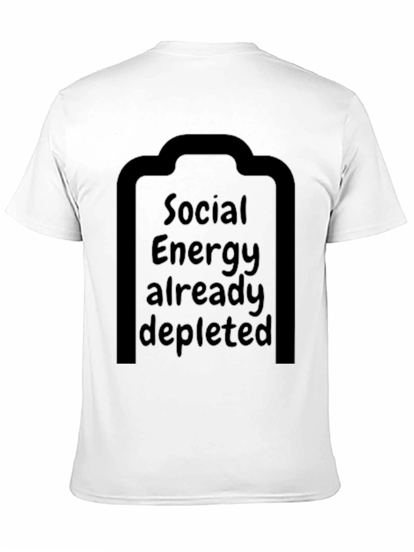 Black Social Energy Depleted T-Shirt view 11