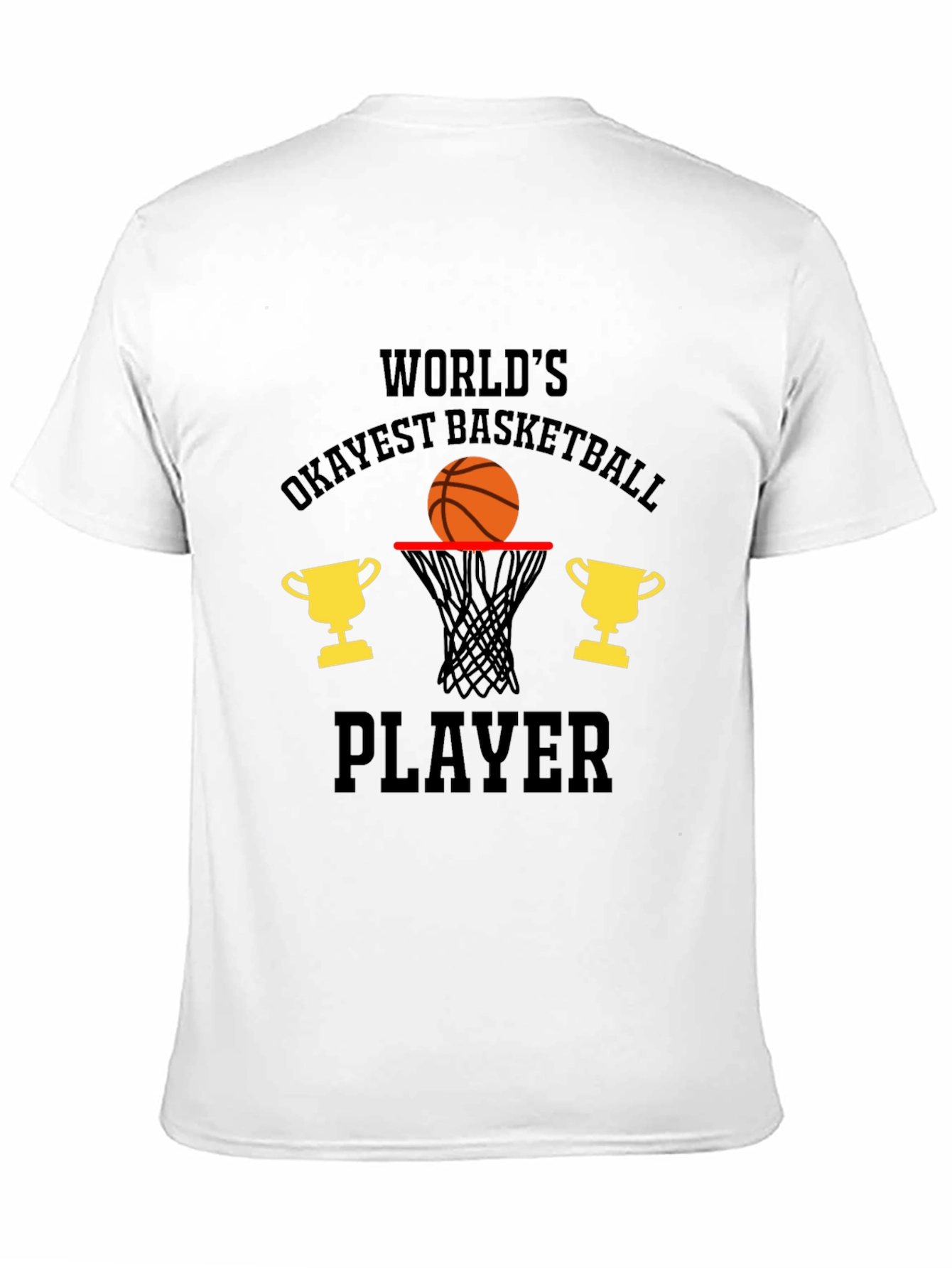 Black Okayest Basketball Player T-Shirt view 11