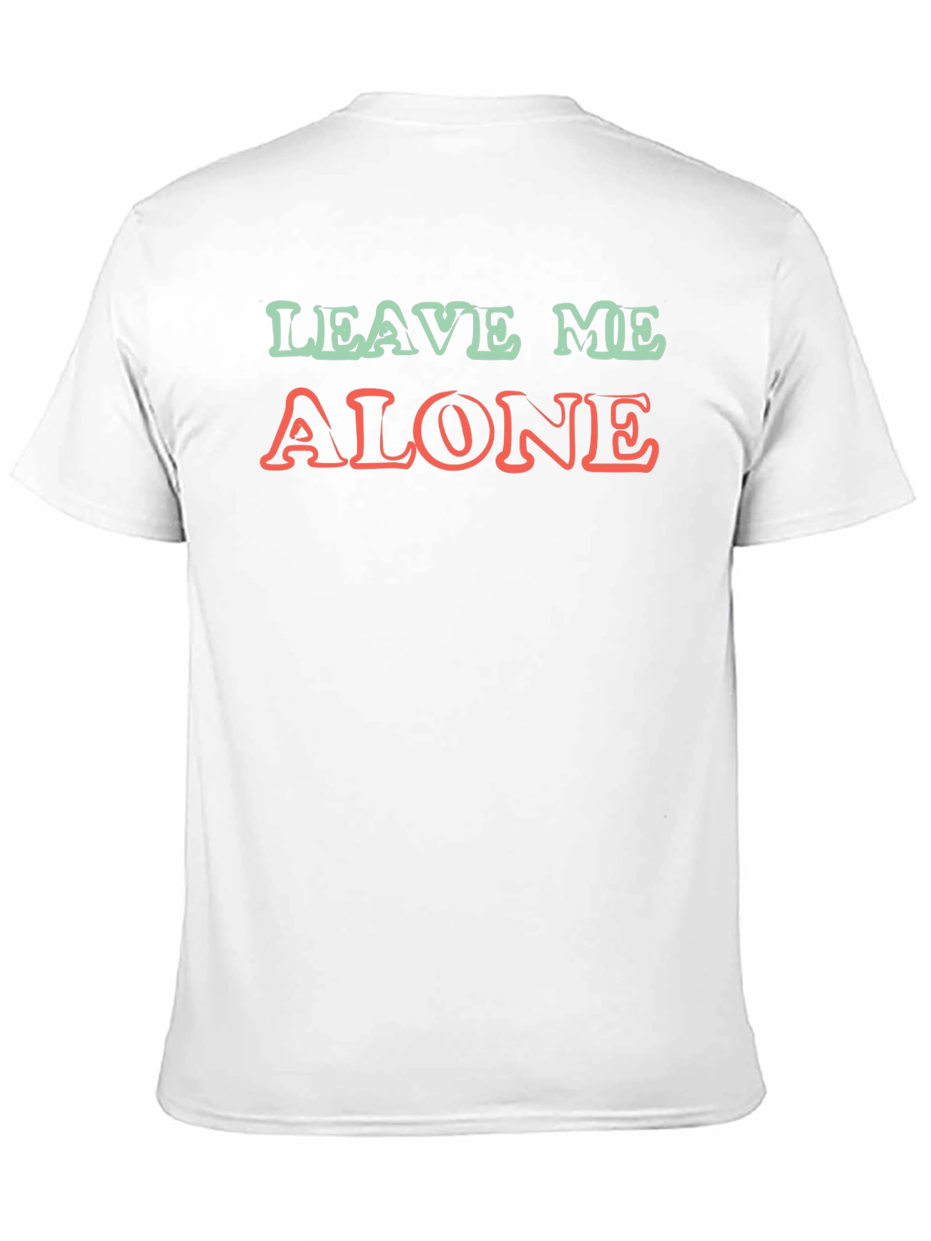 Black Leave Me Alone Graphic T-Shirt, Black, Casual Style view 11