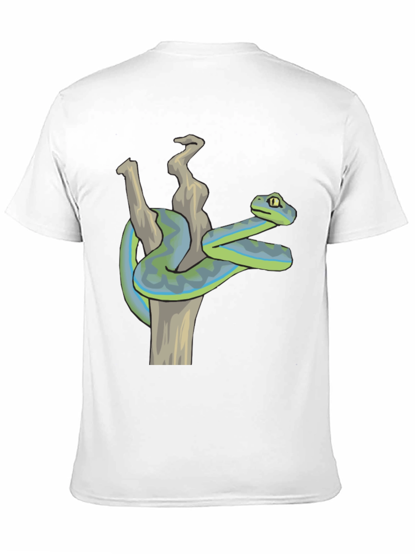 Black Snake T-Shirt: Reptile Art Tee view 11