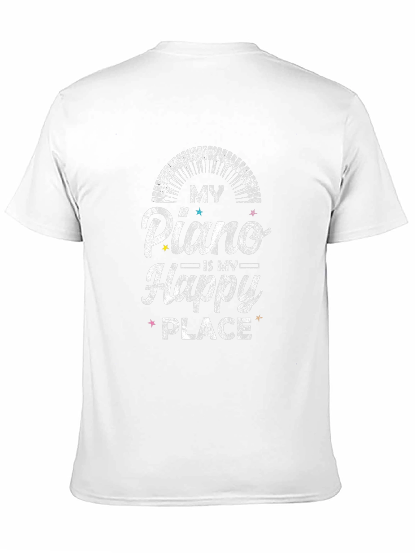 Black My Piano Is My Happy Place Graphic Tee view 11