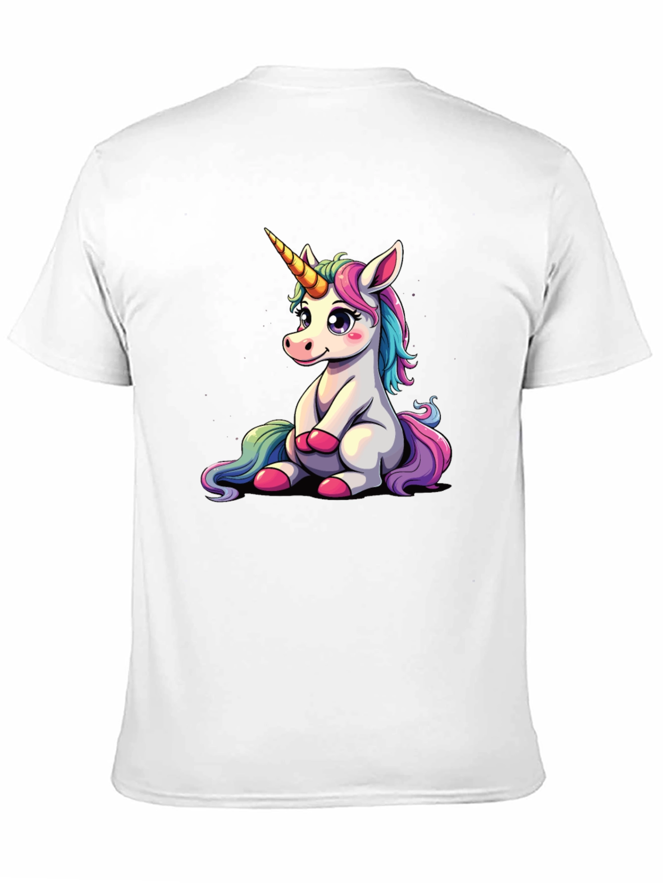 Black Unicorn Graphic Tee - Cute Cartoon Animal Print view 11