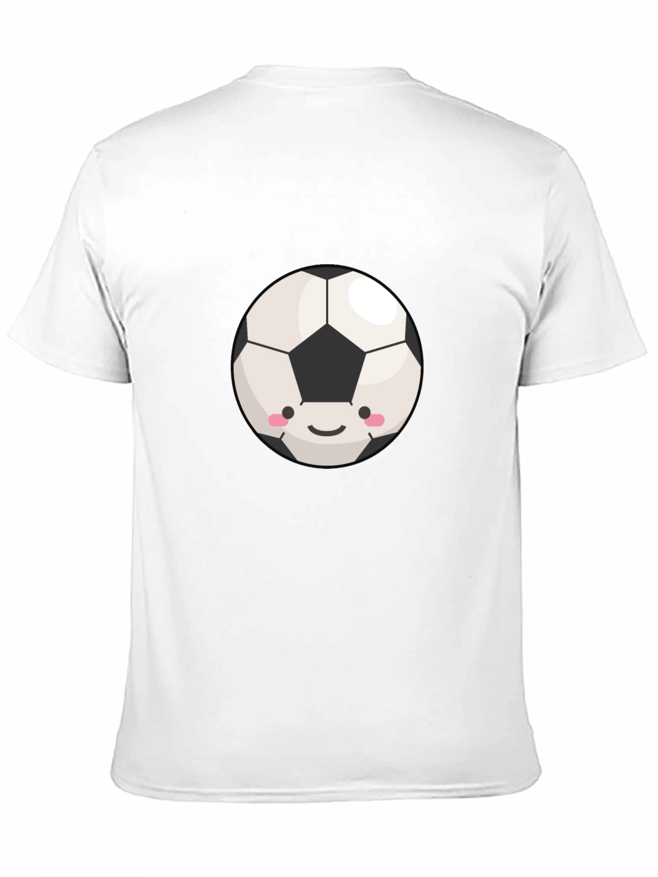 Black Cute Soccer Ball Graphic T-Shirt view 11