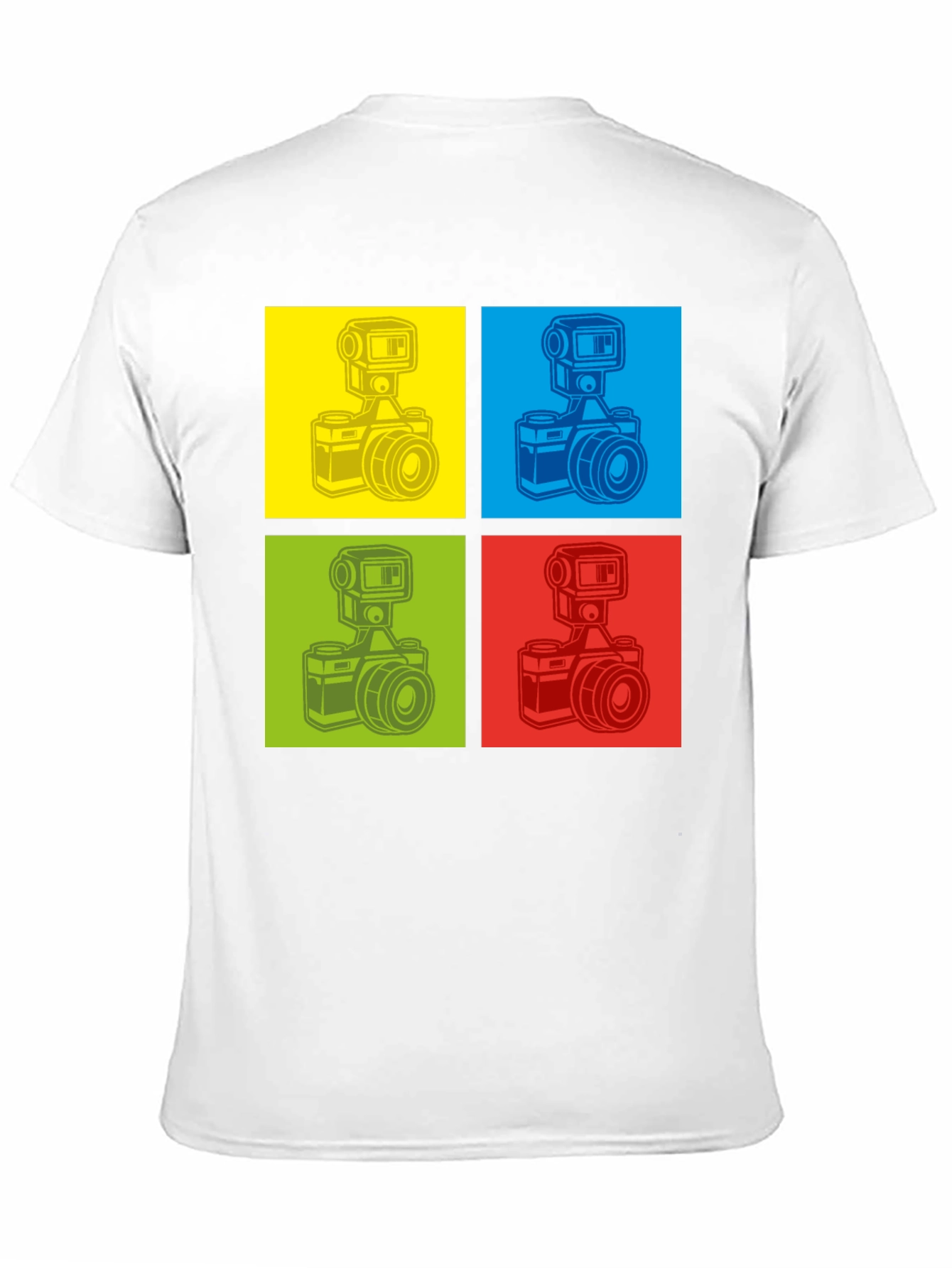 Black Retro Camera Graphic T-Shirt - Pop Art Design view 11