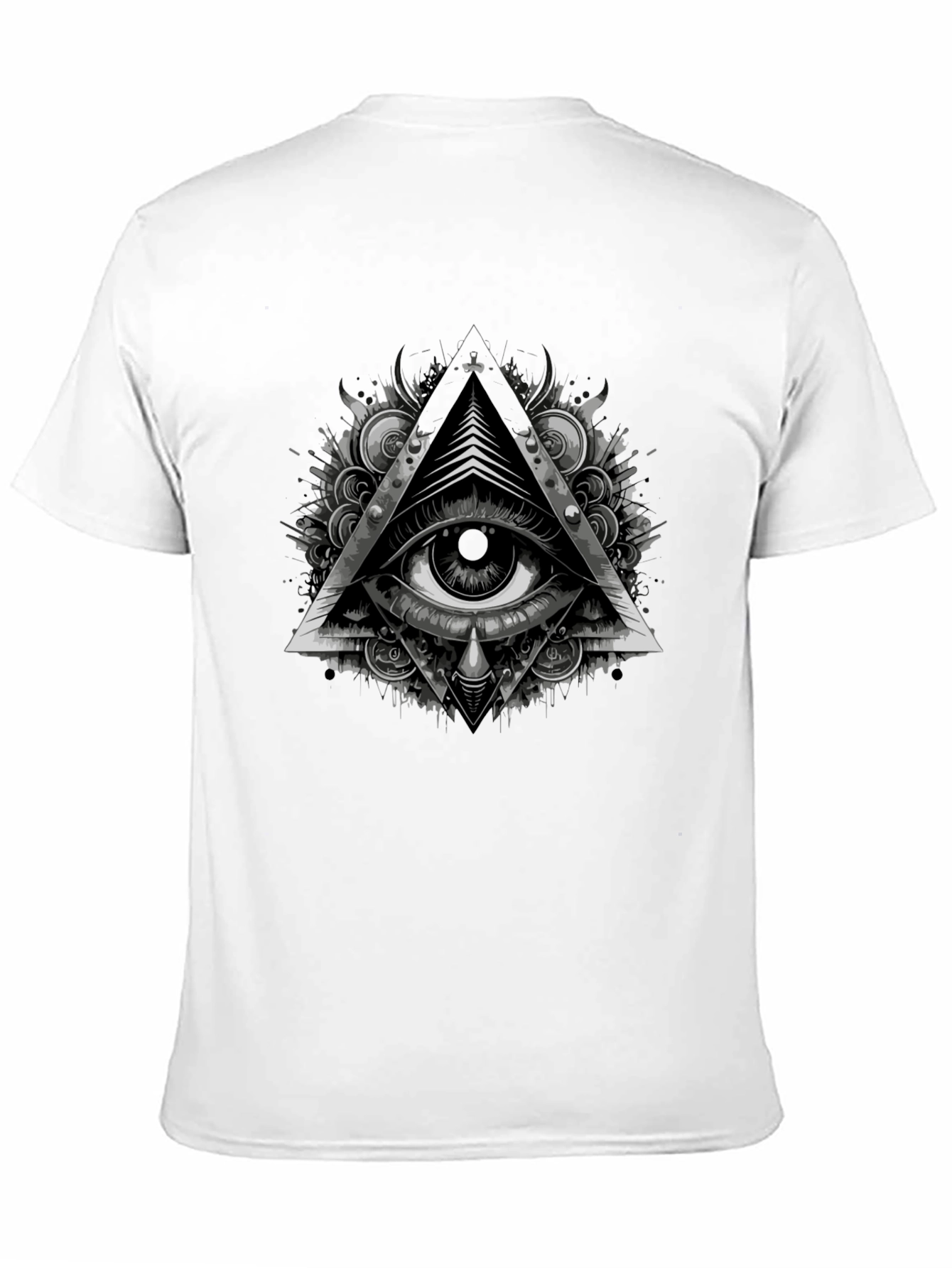 Black All Seeing Eye Graphic Tee view 11