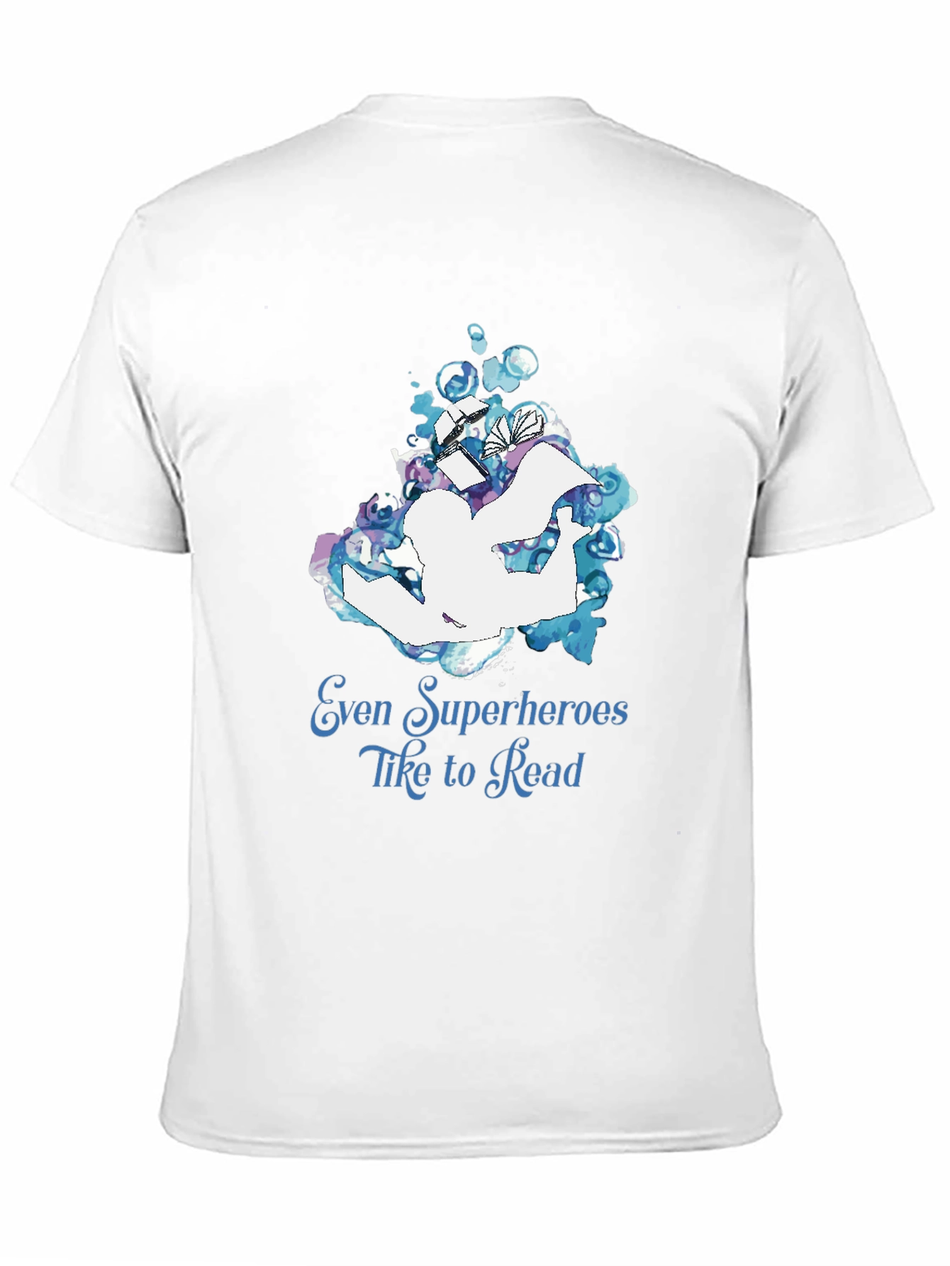 Black Superhero Reader T-Shirt view 11