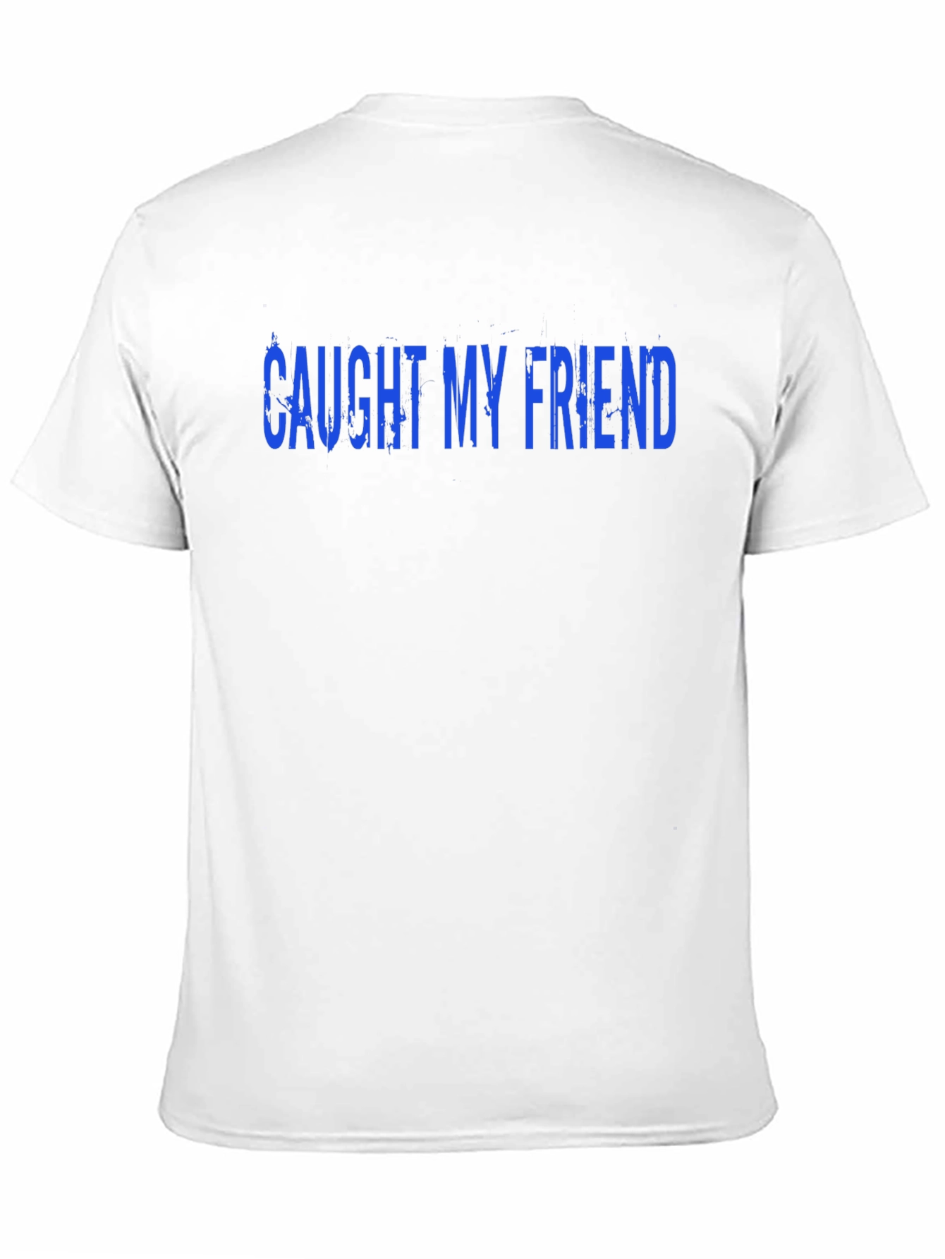 Black Caught My Friend Graphic Tee - Black Cotton T-Shirt view 11