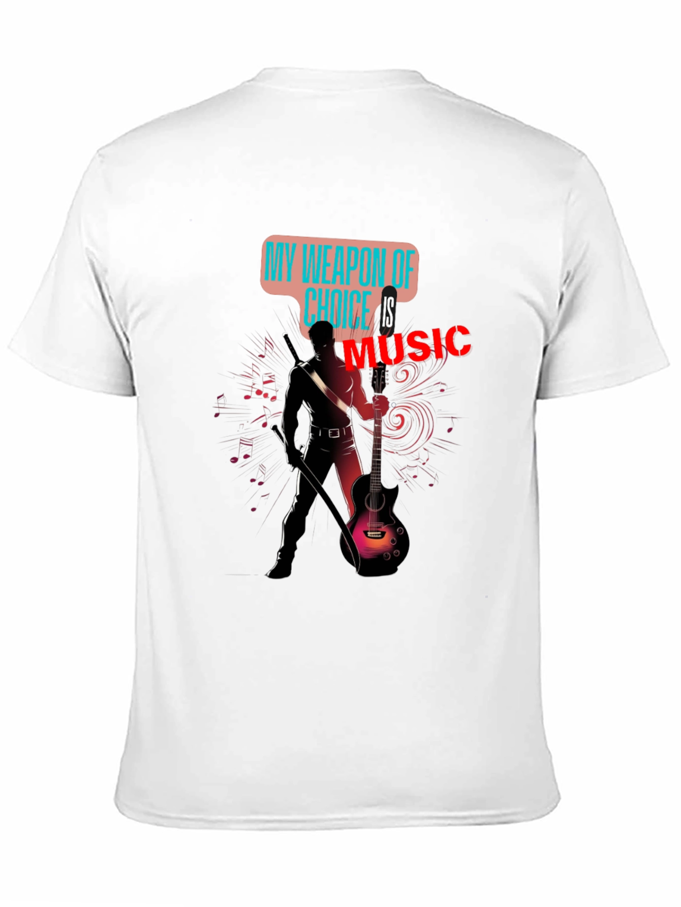 Black Music is My Weapon T-Shirt view 11
