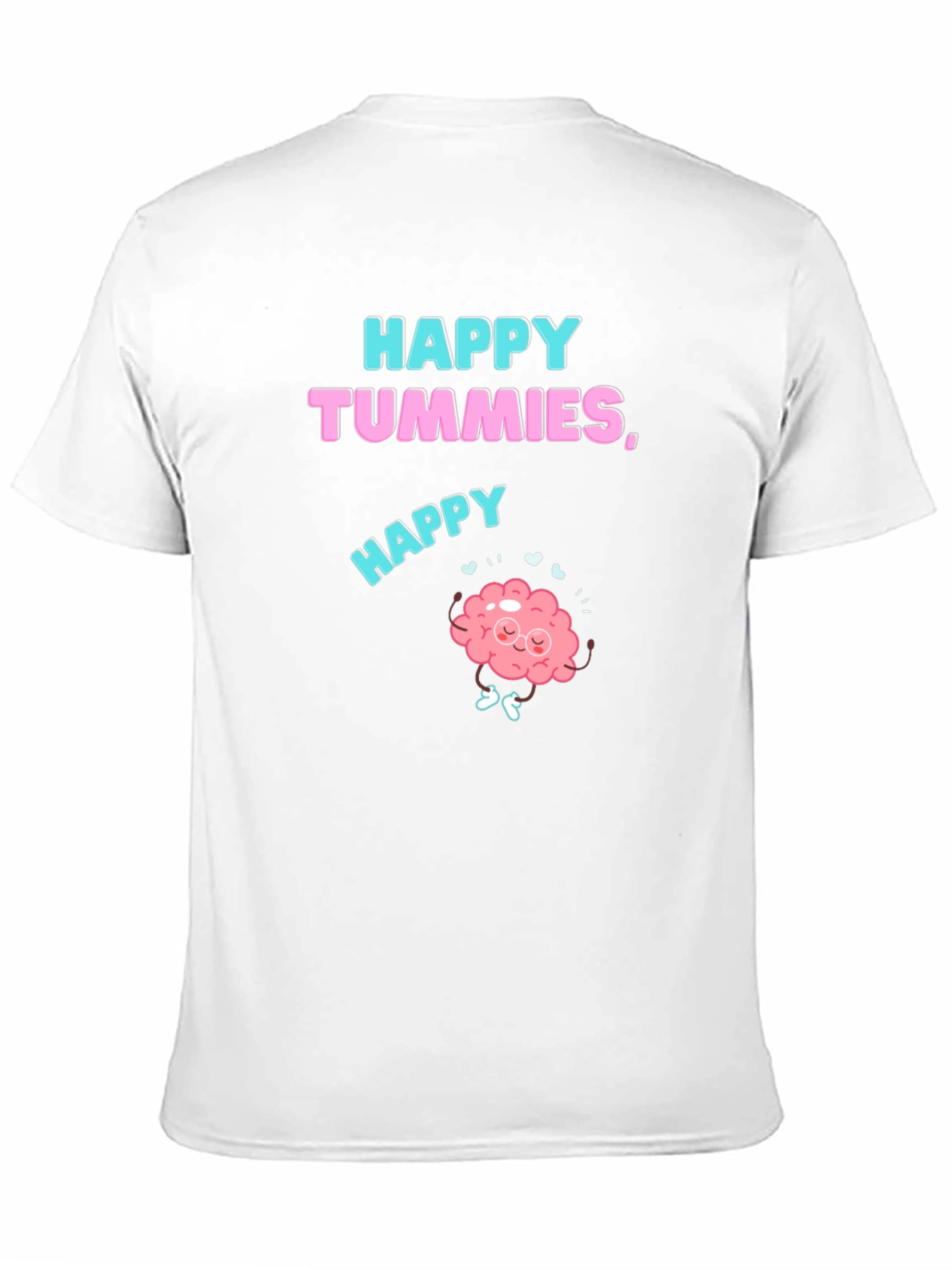 Black Happy Tummies Graphic T-Shirt view 11