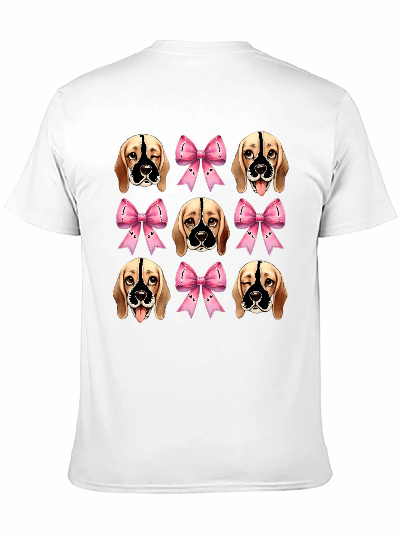 Black Dog Faces & Bows Black Graphic Tee view 11