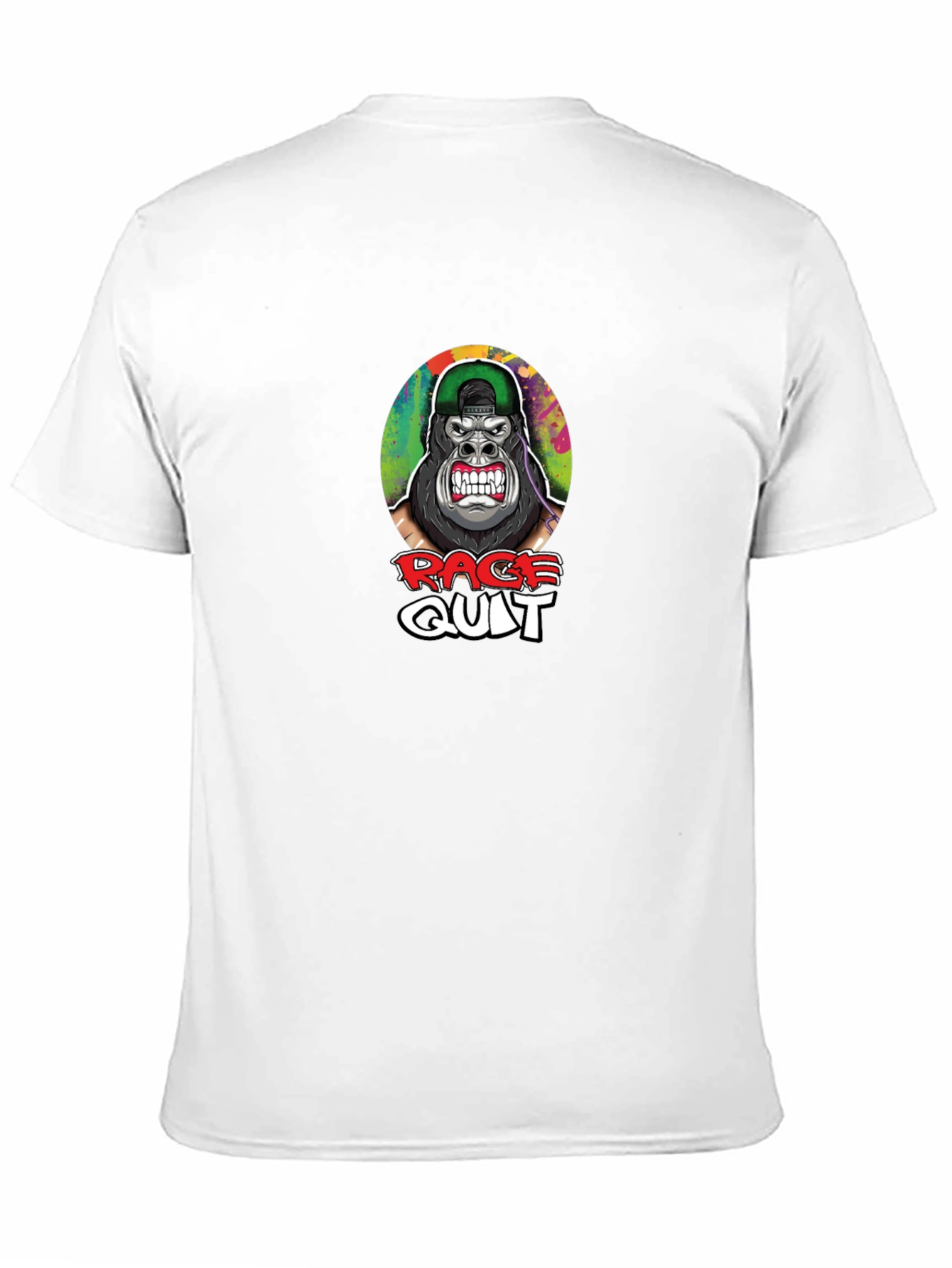 Black Rage Quit Gorilla Graphic T-Shirt - Cool Gamer Tee view 11