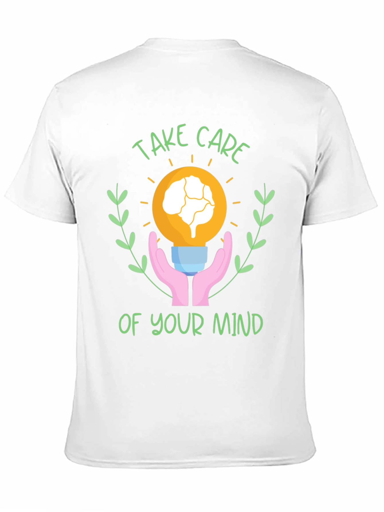 Black Take Care of Your Mind T-Shirt - Mental Health Awareness view 11