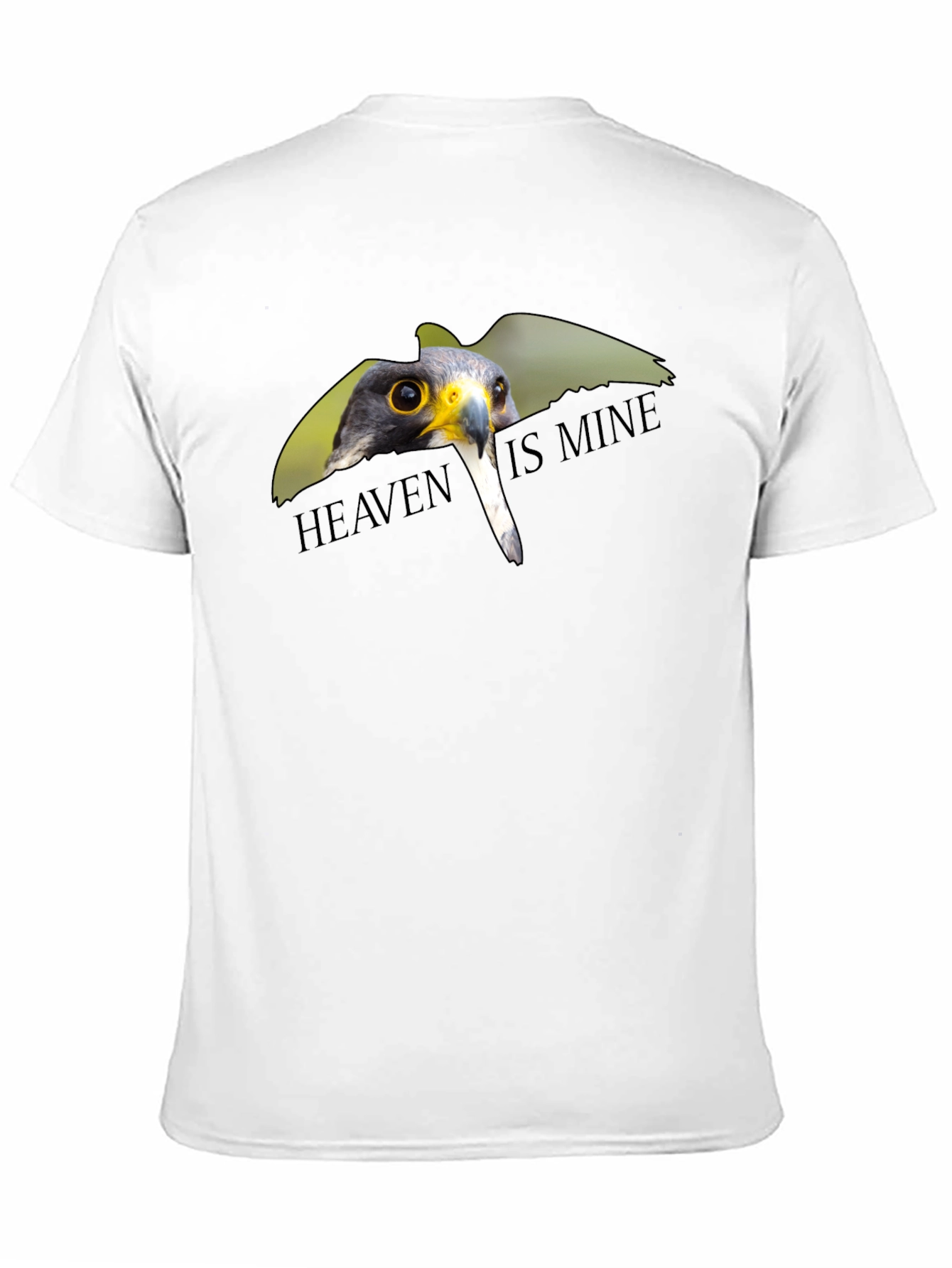 Black Heaven Is Mine Falcon Graphic Tee - Soft Cotton Blend view 11
