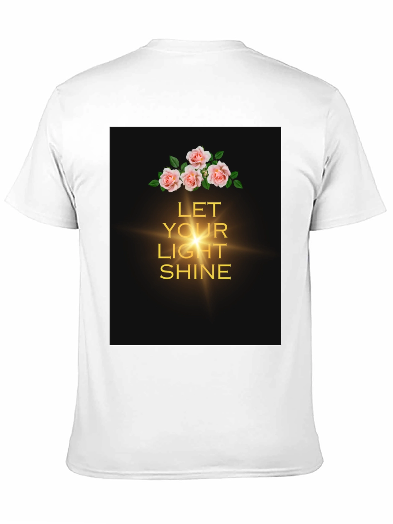 Black Floral Light Shine T-Shirt view 11