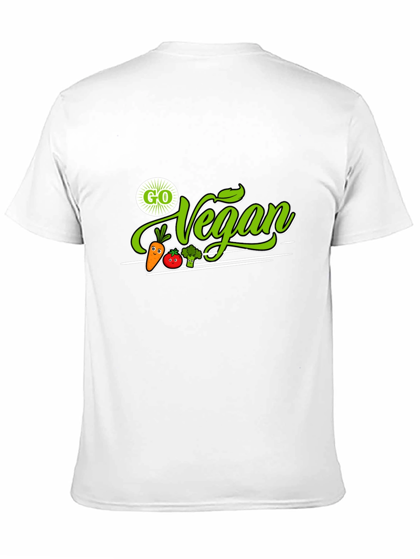 Black Go Vegan T-Shirt - Plant-Based Lifestyle Tee view 11