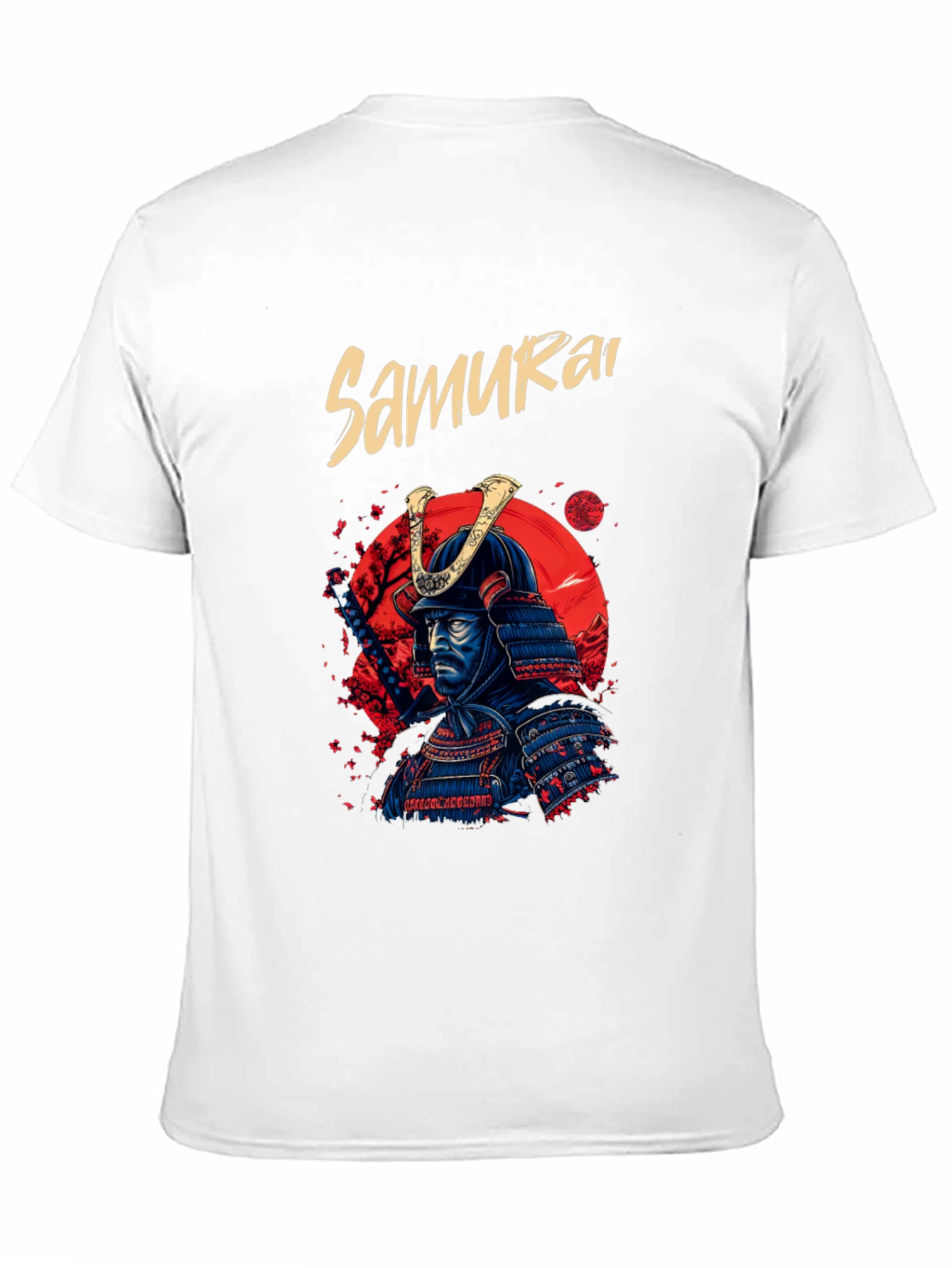 Black Samurai Warrior T-Shirt - Cool Graphic Tee view 11