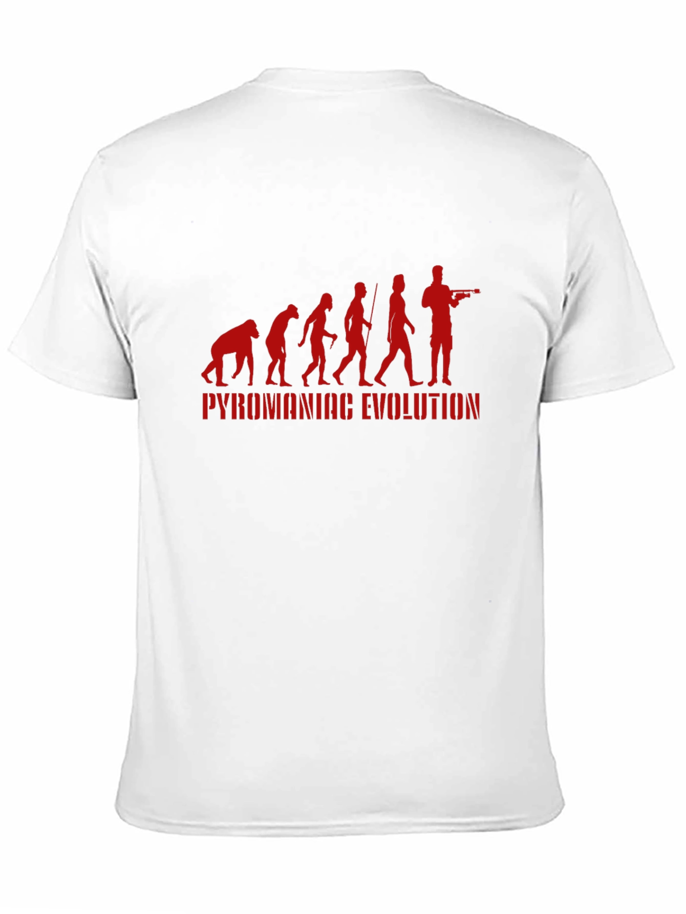 Black Pyromaniac Evolution T-Shirt - Funny Graphic Tee view 11