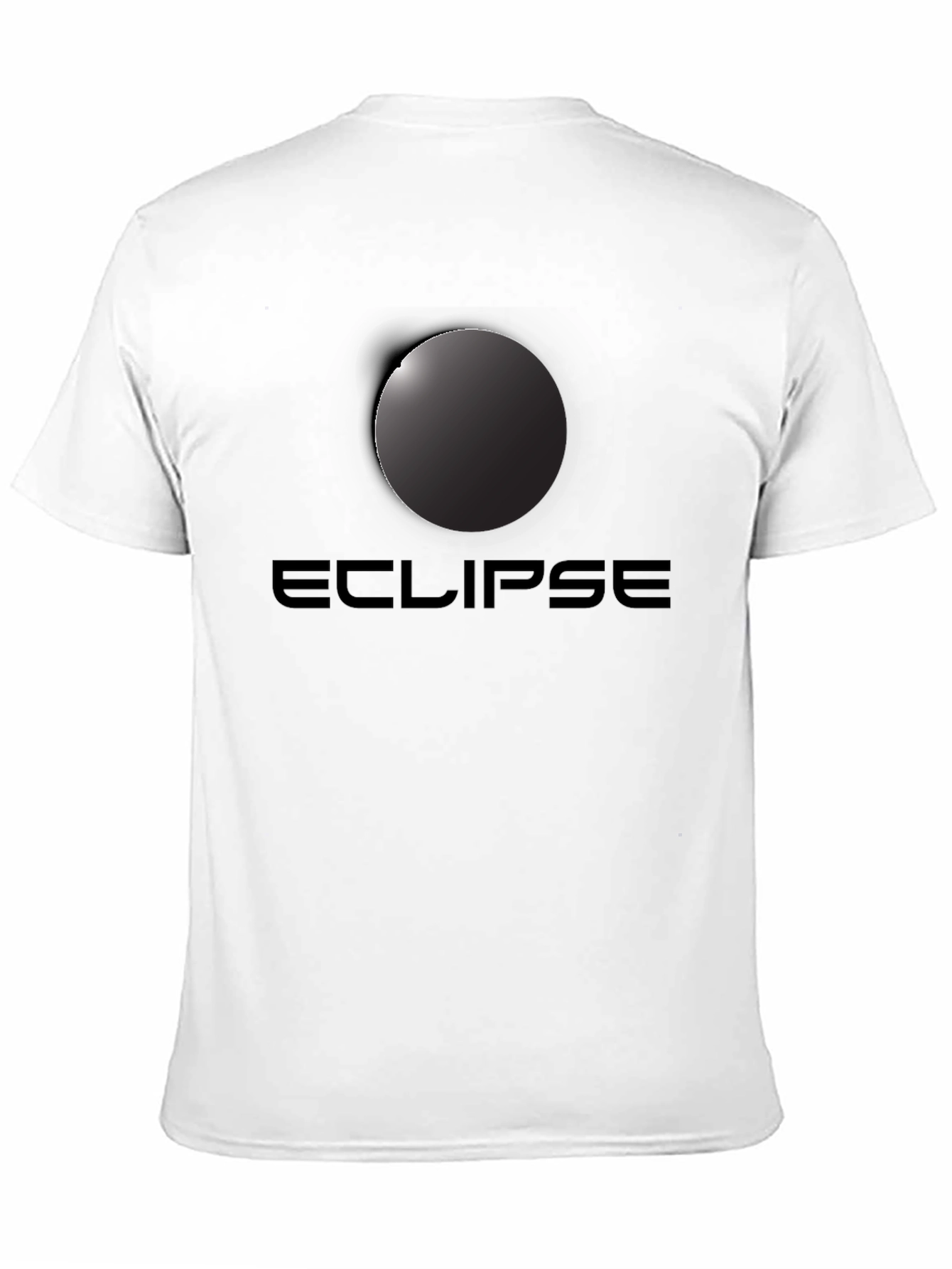 Black Eclipse Graphic Tee - Stylish Black T-Shirt view 11