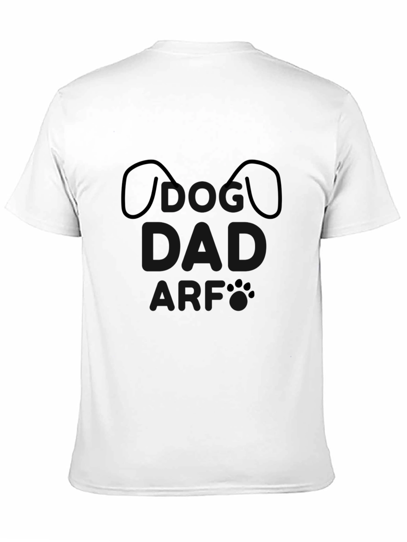 Black Dog Lover T-Shirt - Minimalist Pet Paw Design view 11