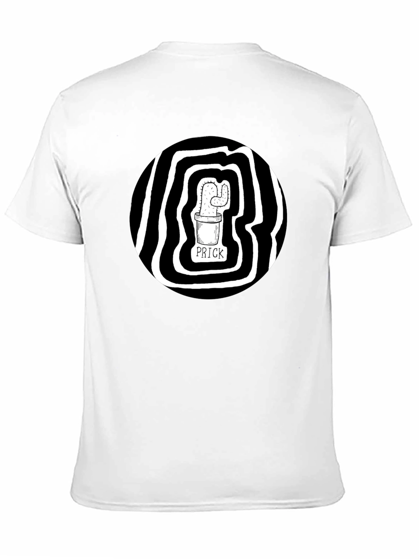 Black Prick Cactus Graphic T-Shirt - Black Cotton Tee view 11