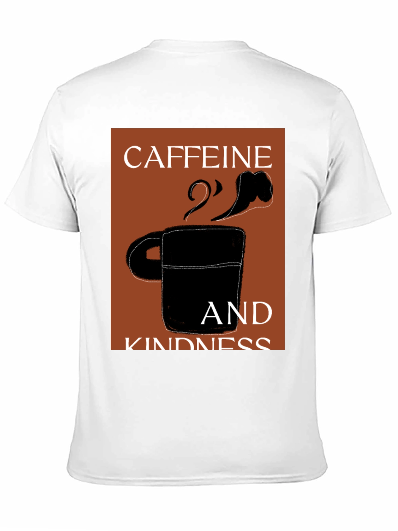 Black Caffeine & Kindness Black Graphic T-Shirt view 11