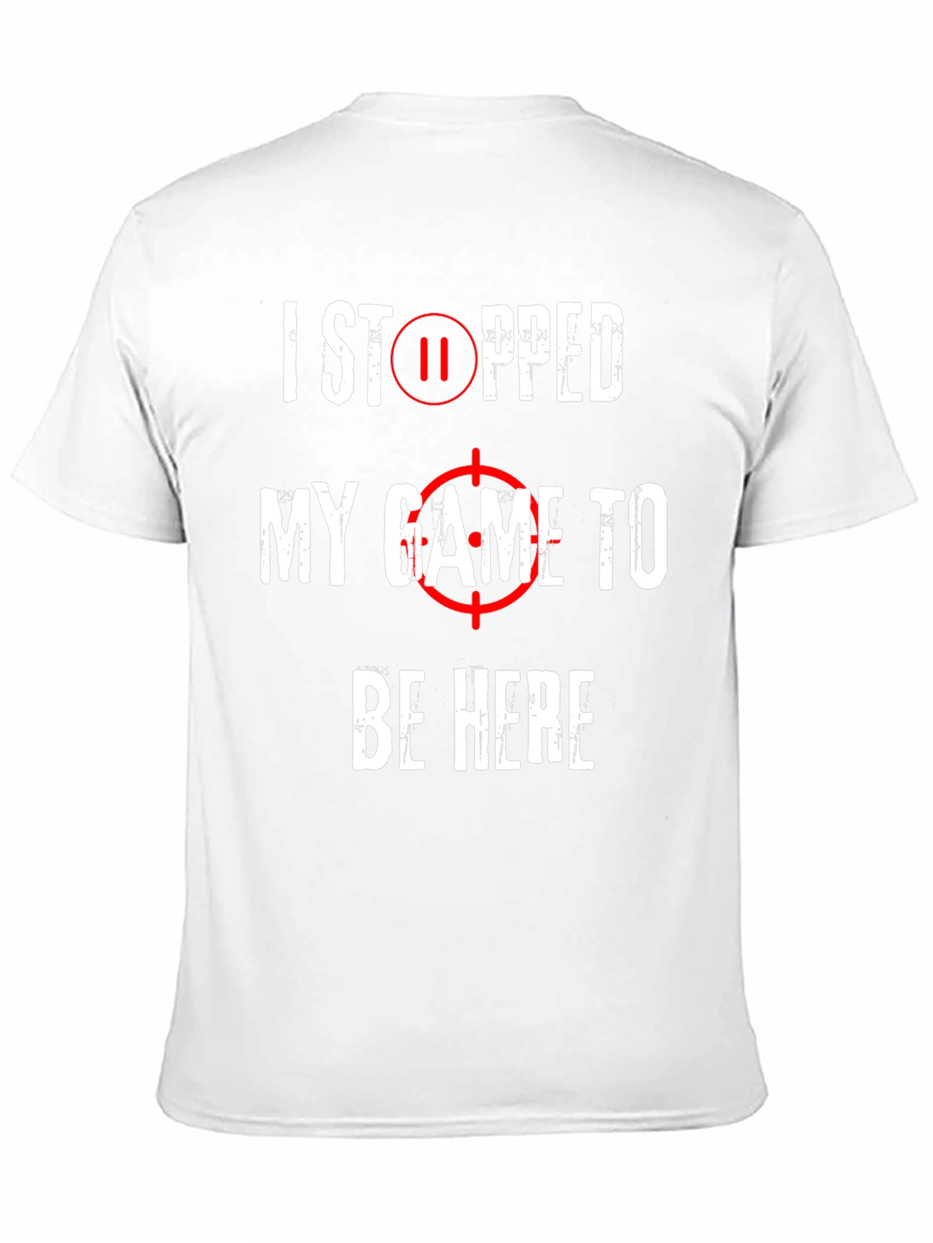 Black Gamer T-Shirt - I Stopped My Game To Be Here - Black view 11