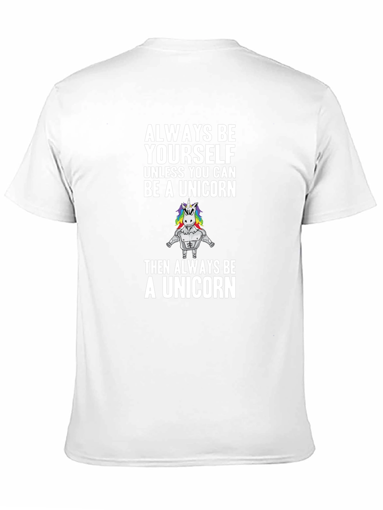 Black Always Be a Unicorn Men's Graphic Tee view 11