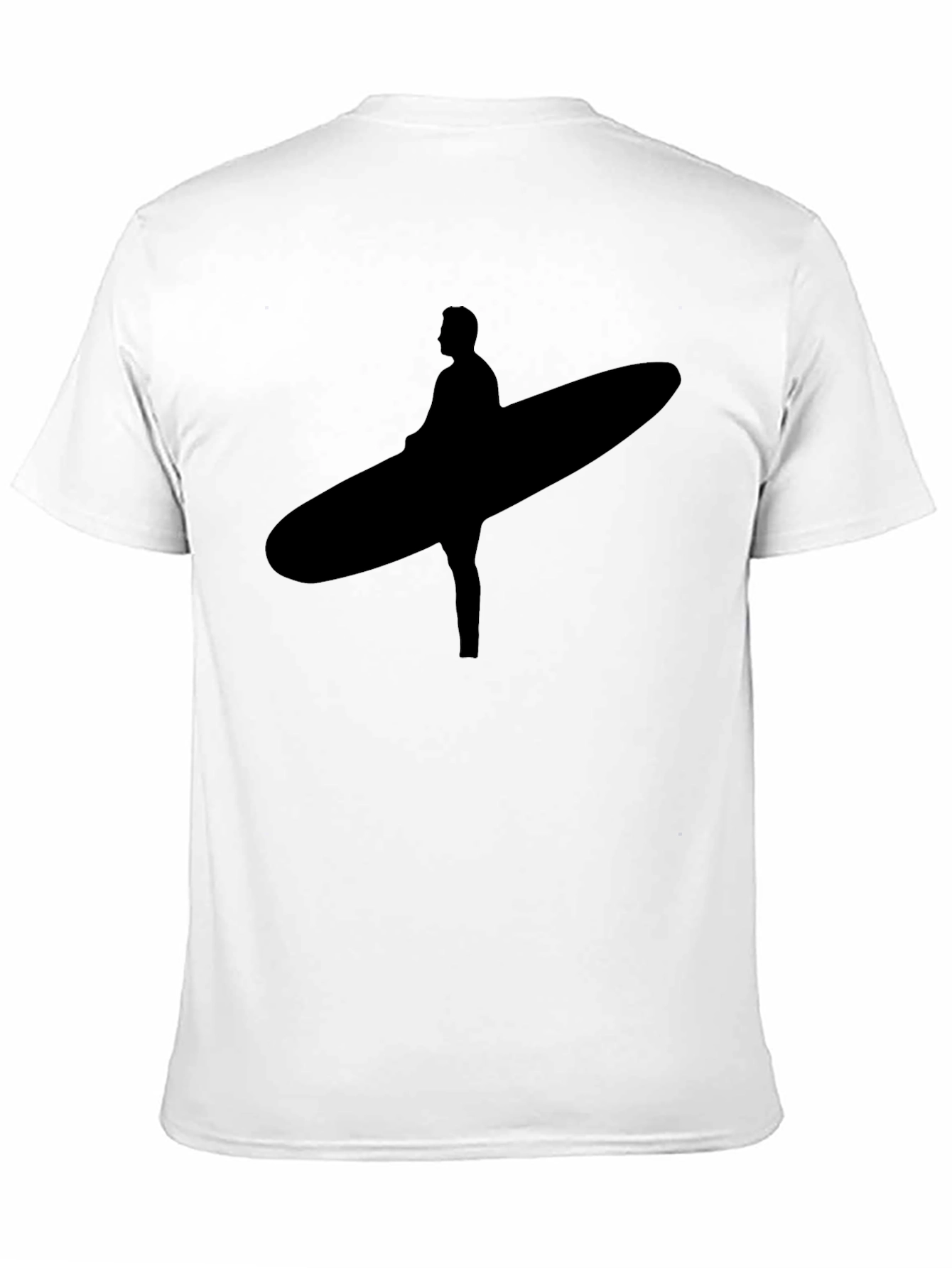 Black Surfer Silhouette Black Tee view 11