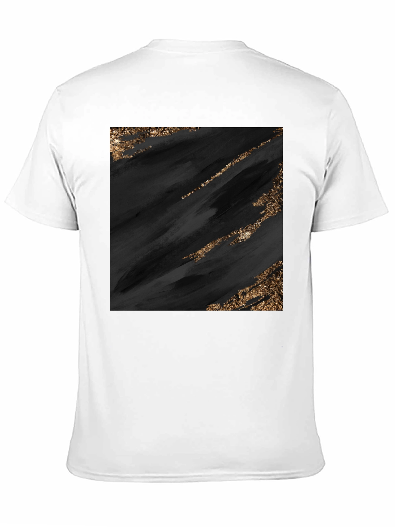 Black Abstract Art Black Tee view 11