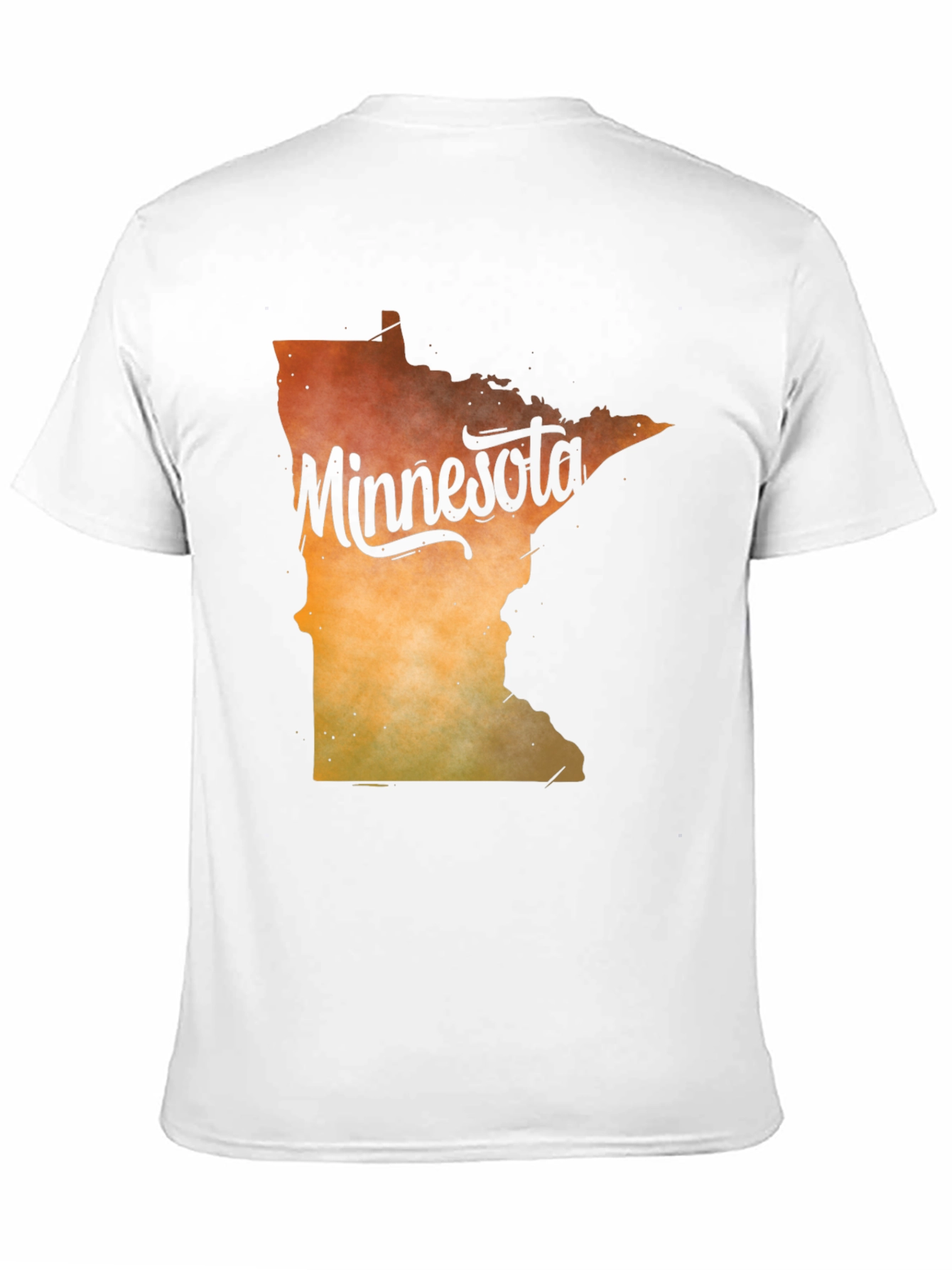 Black Minnesota State Outline Graphic T-Shirt view 11