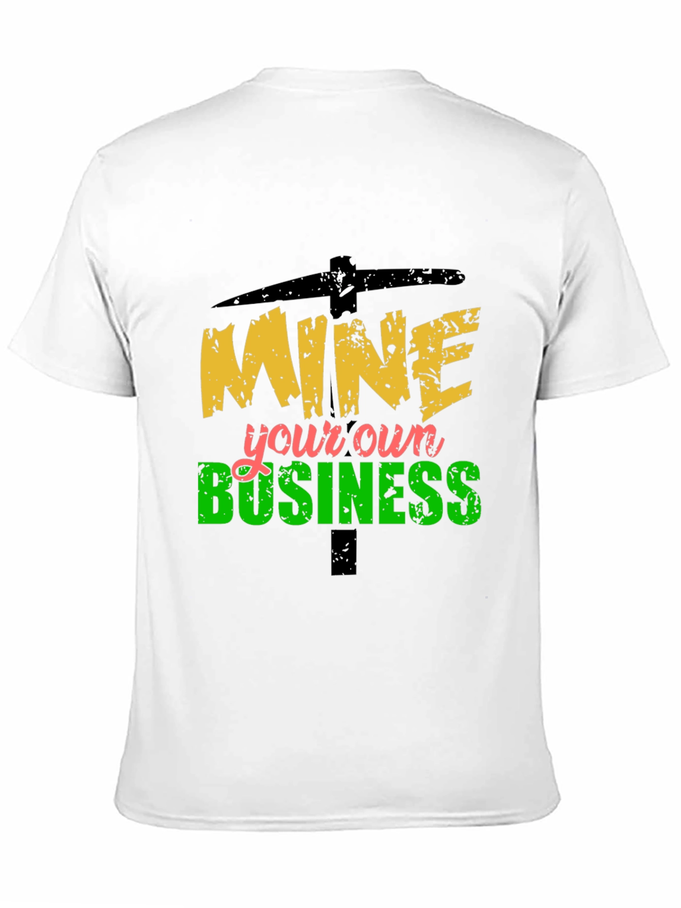 Black Mine Your Own Business Graphic Tee view 11
