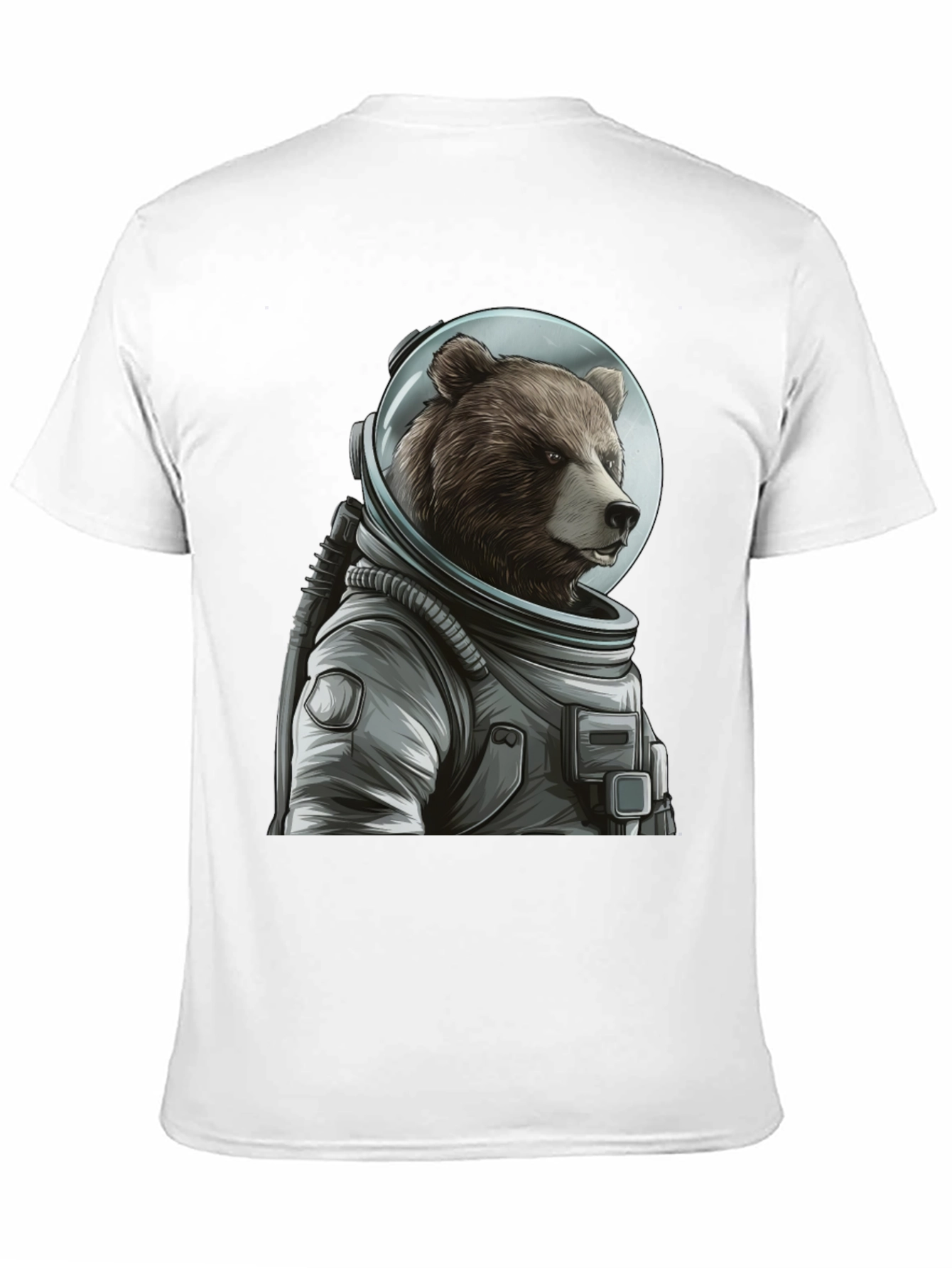 Black Bear Astronaut Graphic T-Shirt - Space Explorer view 11