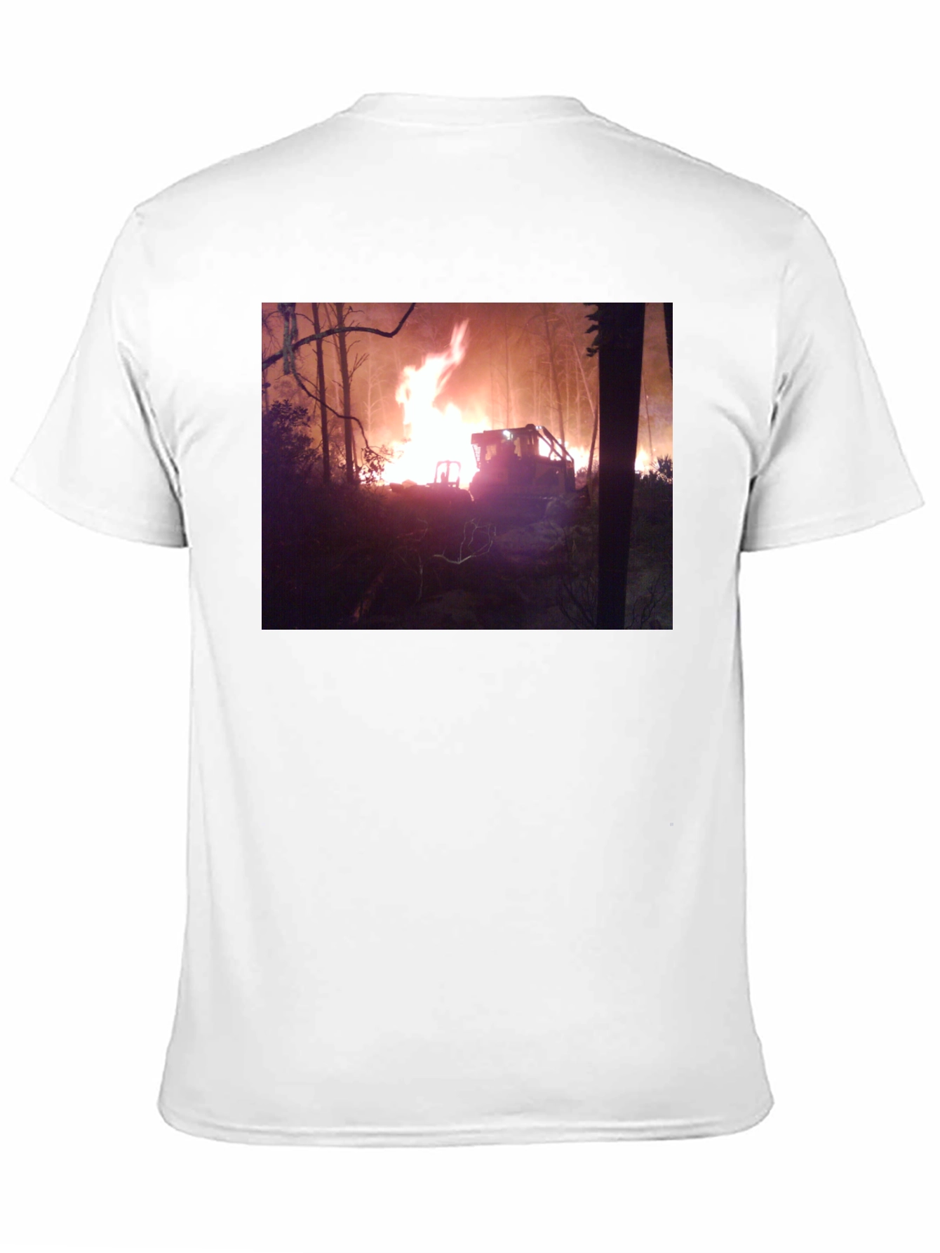 Black Inferno Tractor Graphic Tee - Black Cotton Blend view 11