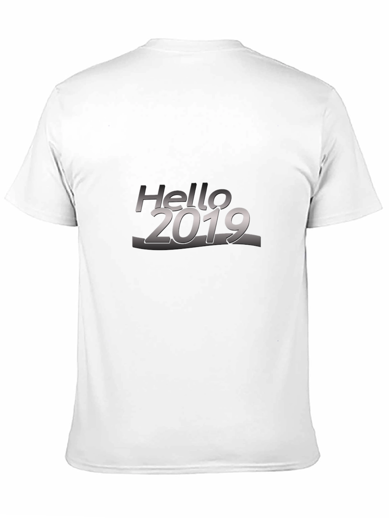 Black Hello 2019 Black T-Shirt view 11