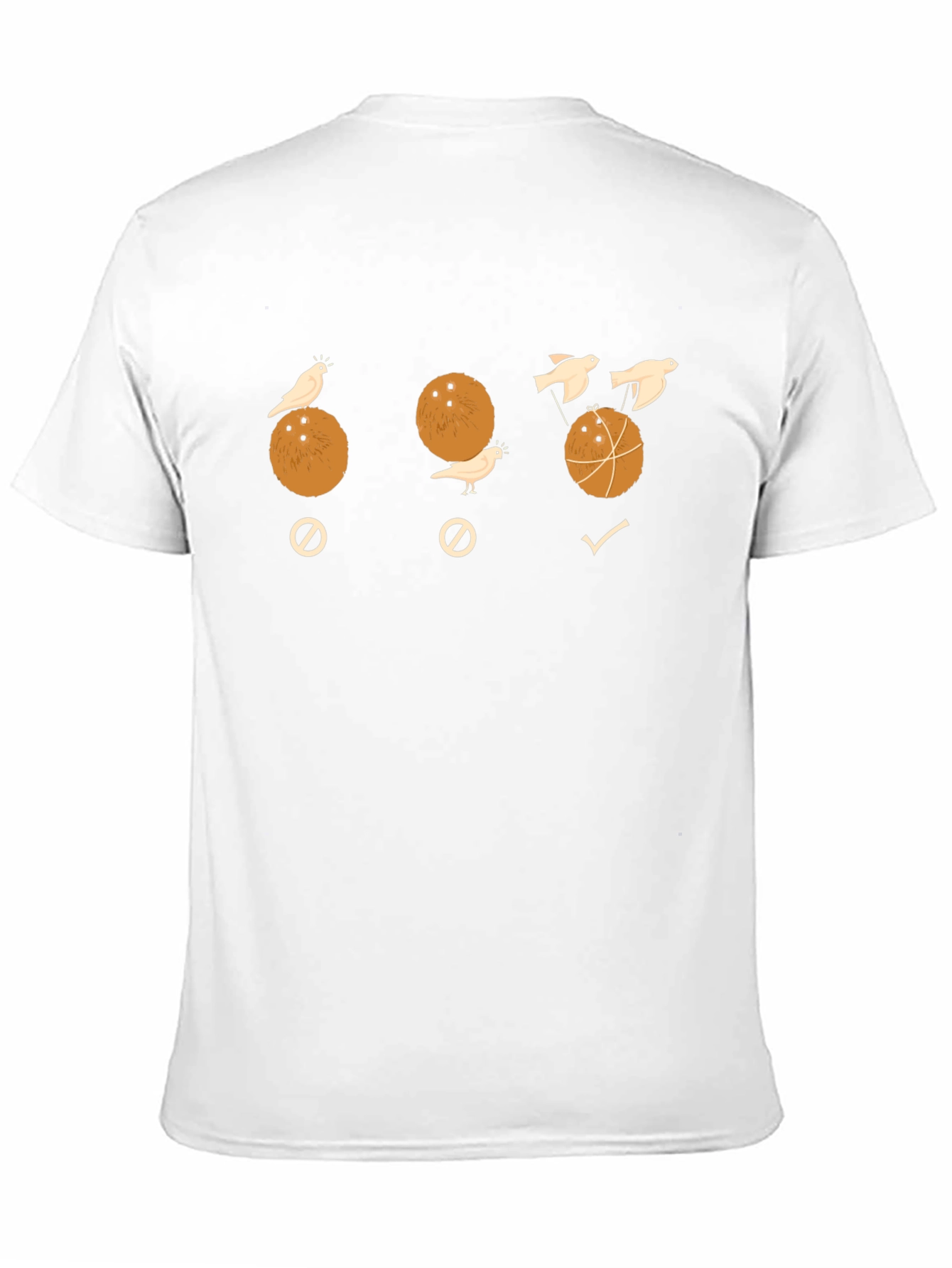 Black Coconut Birds Humor T-Shirt view 11