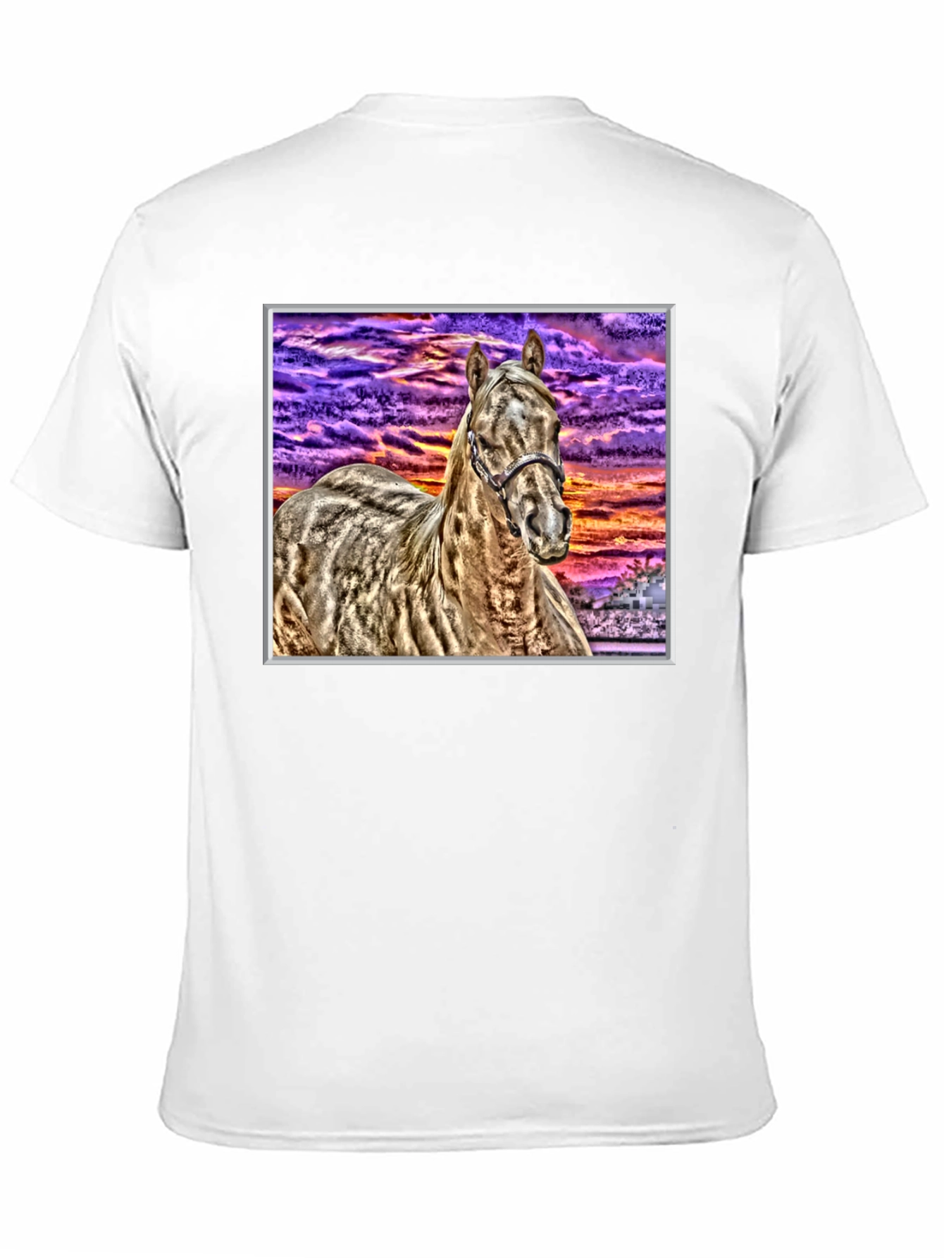 Black Horse Graphic T-Shirt - Sunset Stallion Tee view 11