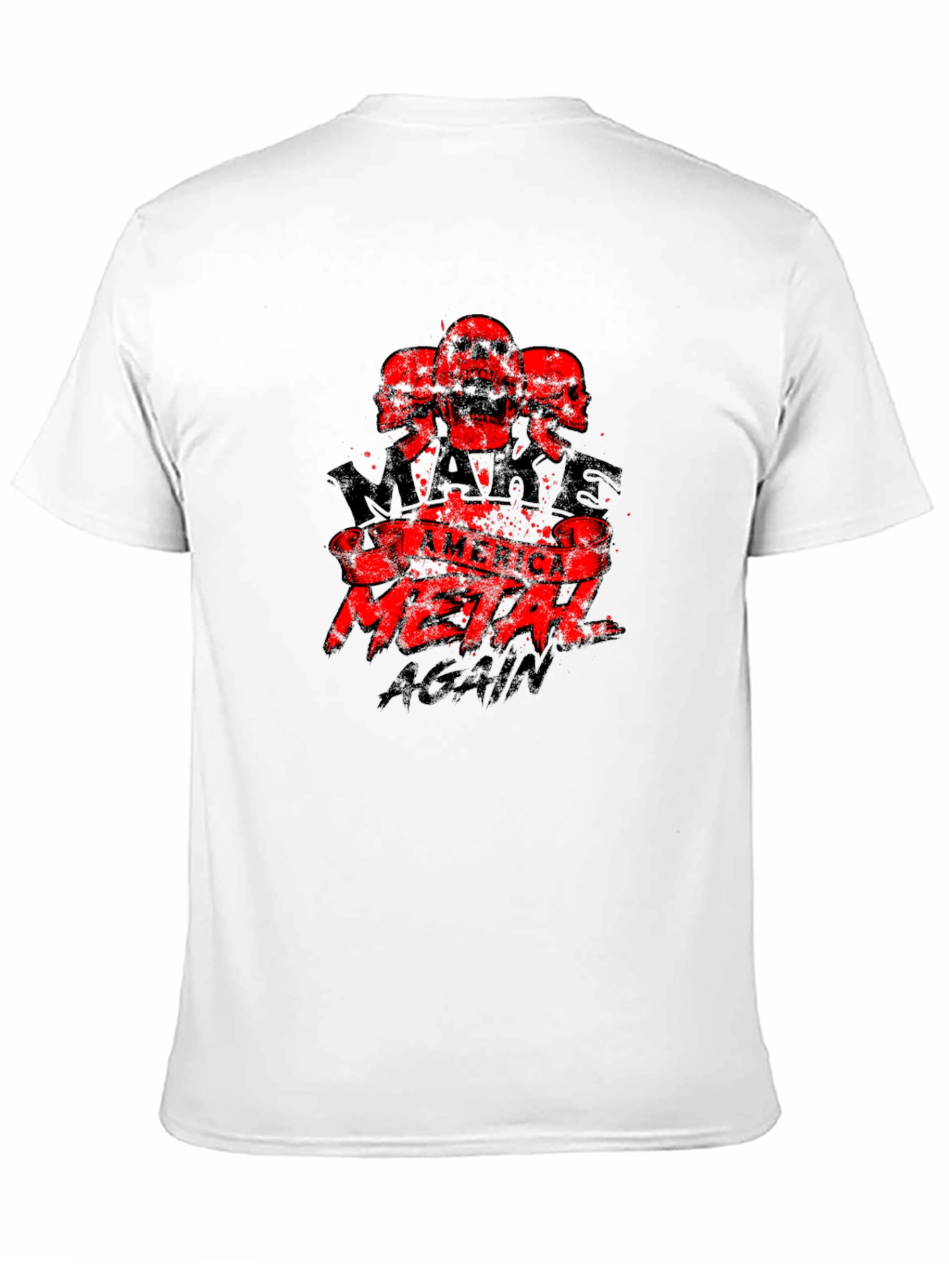 Black Make America Metal Again Graphic Tee view 11