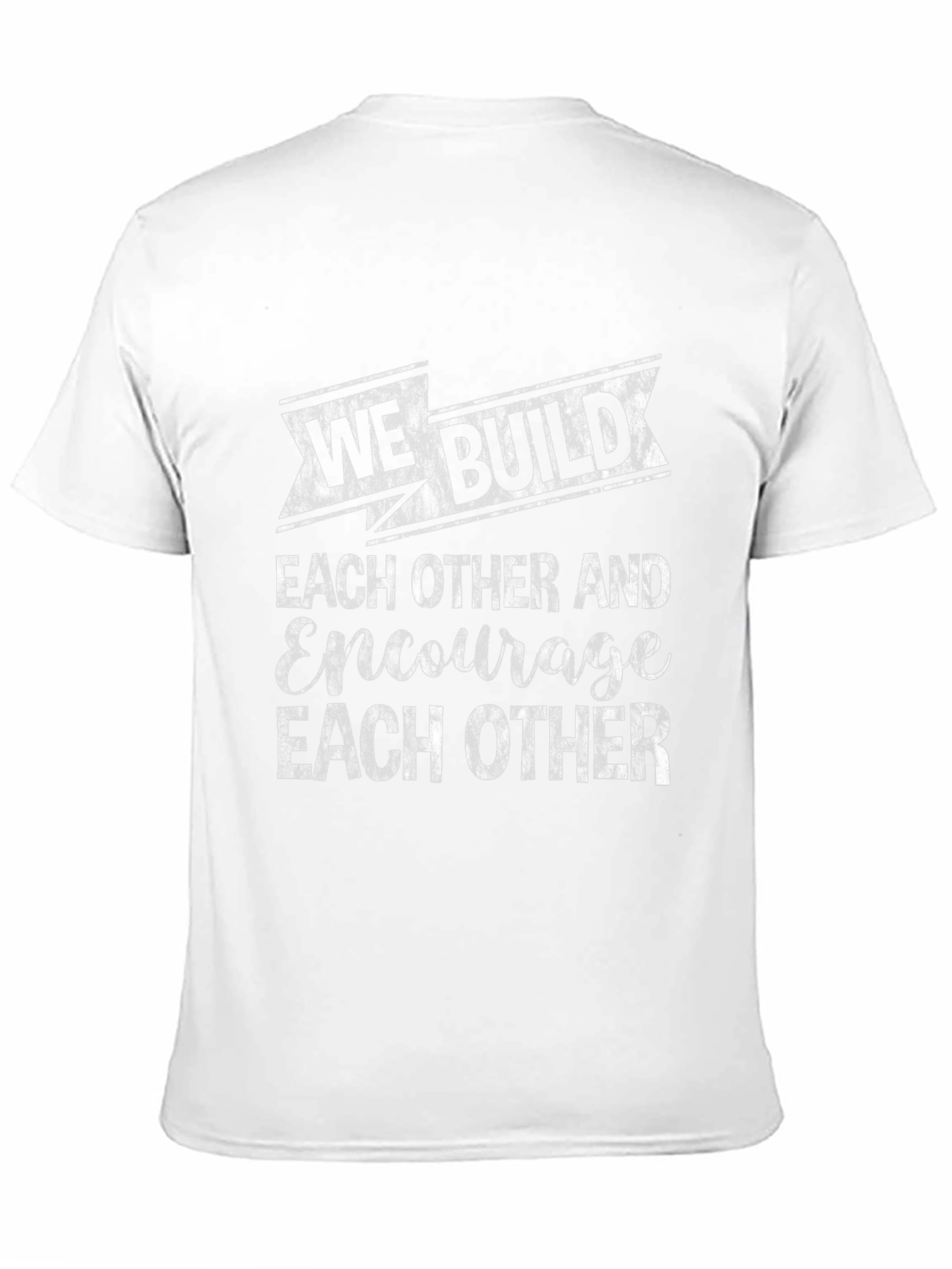 Black We Build Each Other T-Shirt - Encouragement Tee view 11