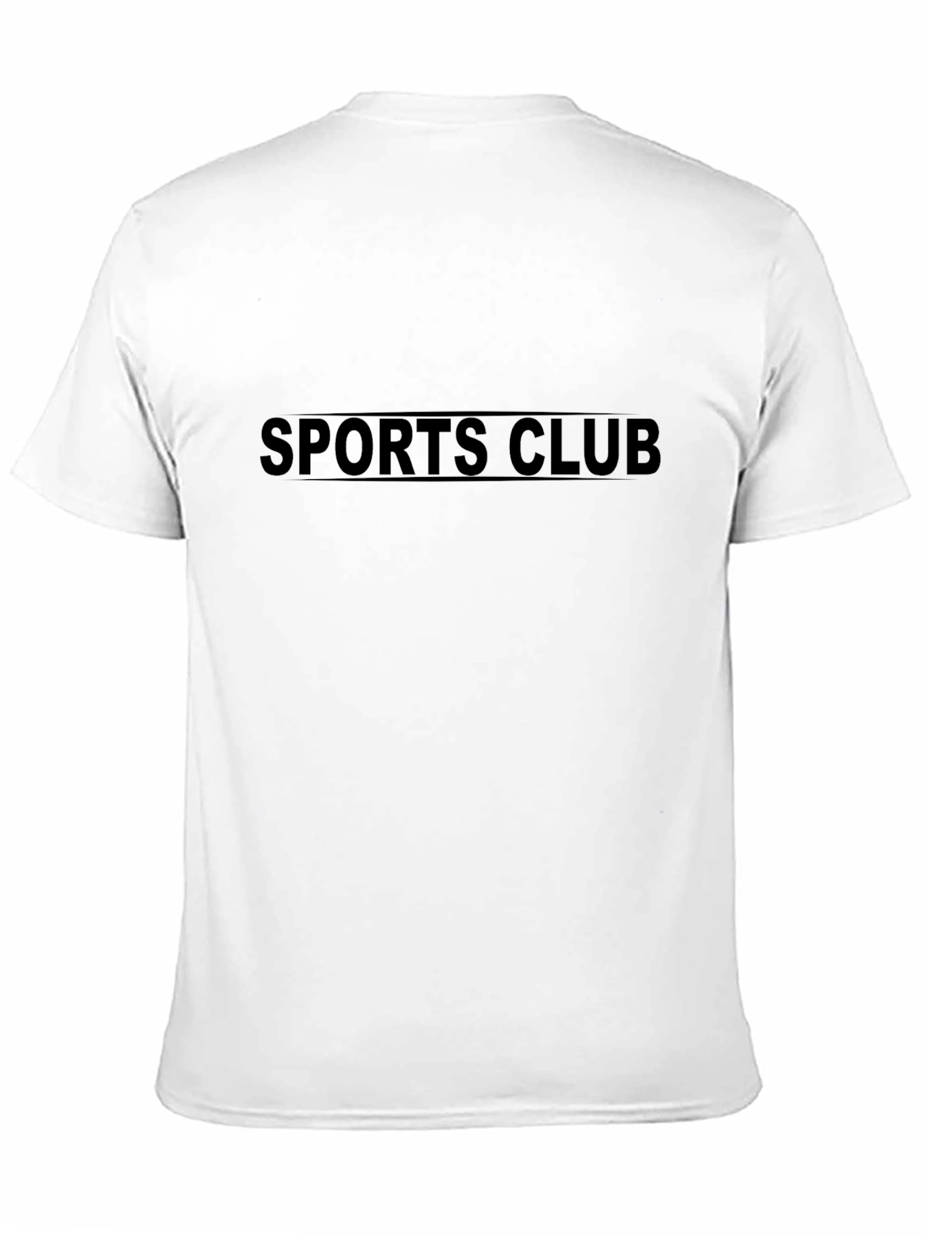 Black Men's Black Sports Club T-Shirt view 11