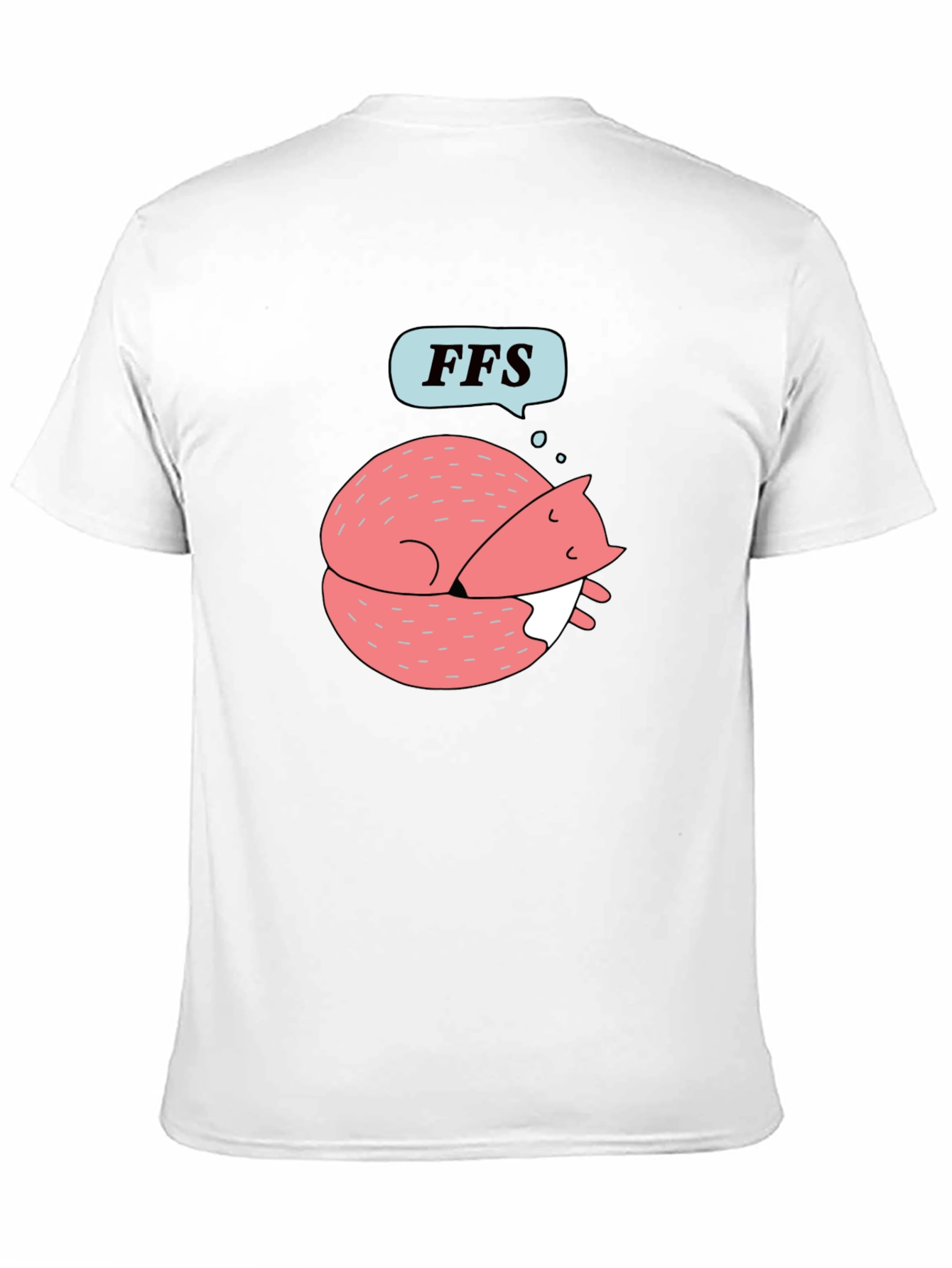 Black FFS Sleeping Fox Graphic T-Shirt - Black view 11