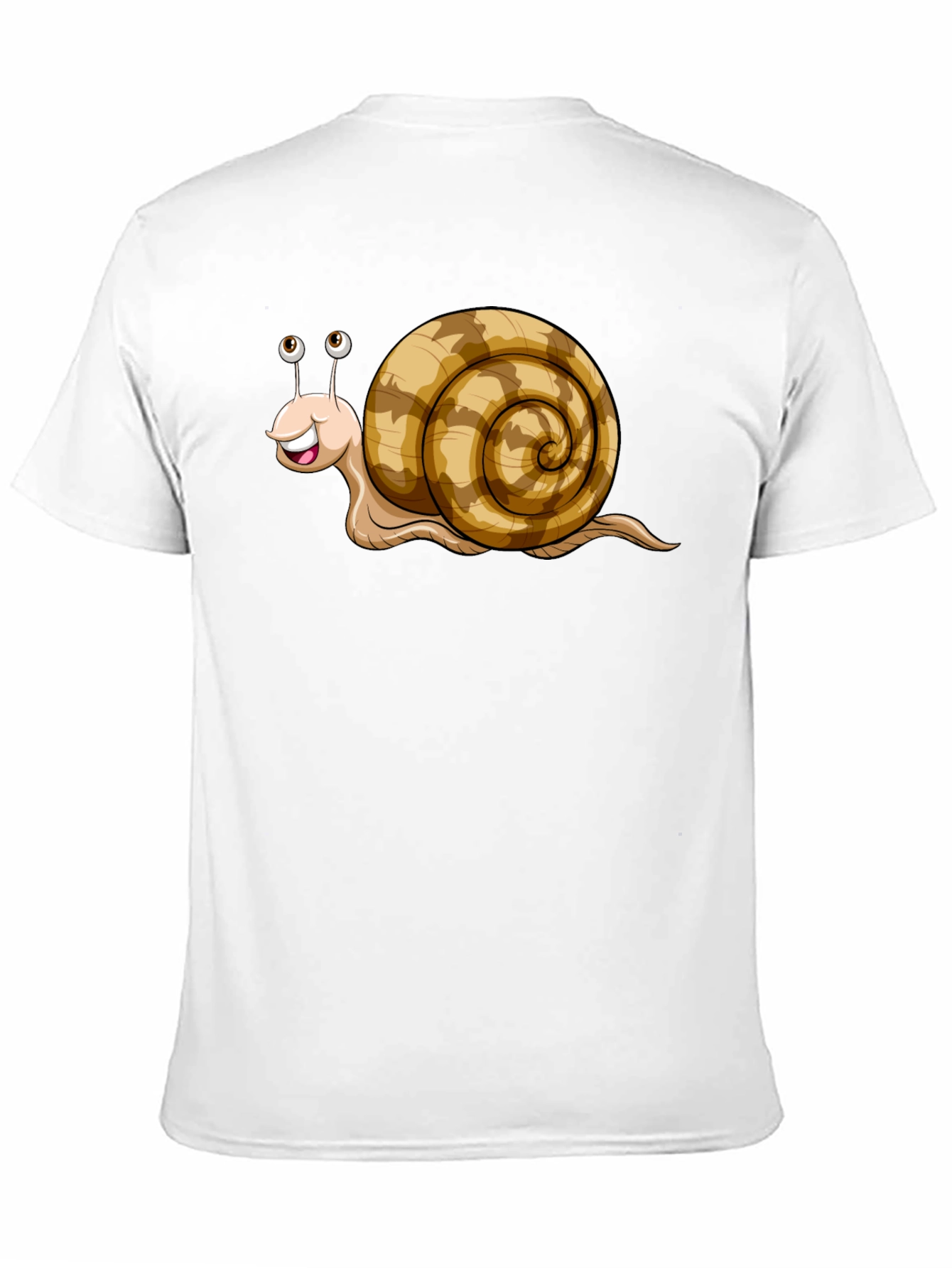 Black Cute Snail Cartoon Graphic Tee Shirt view 11