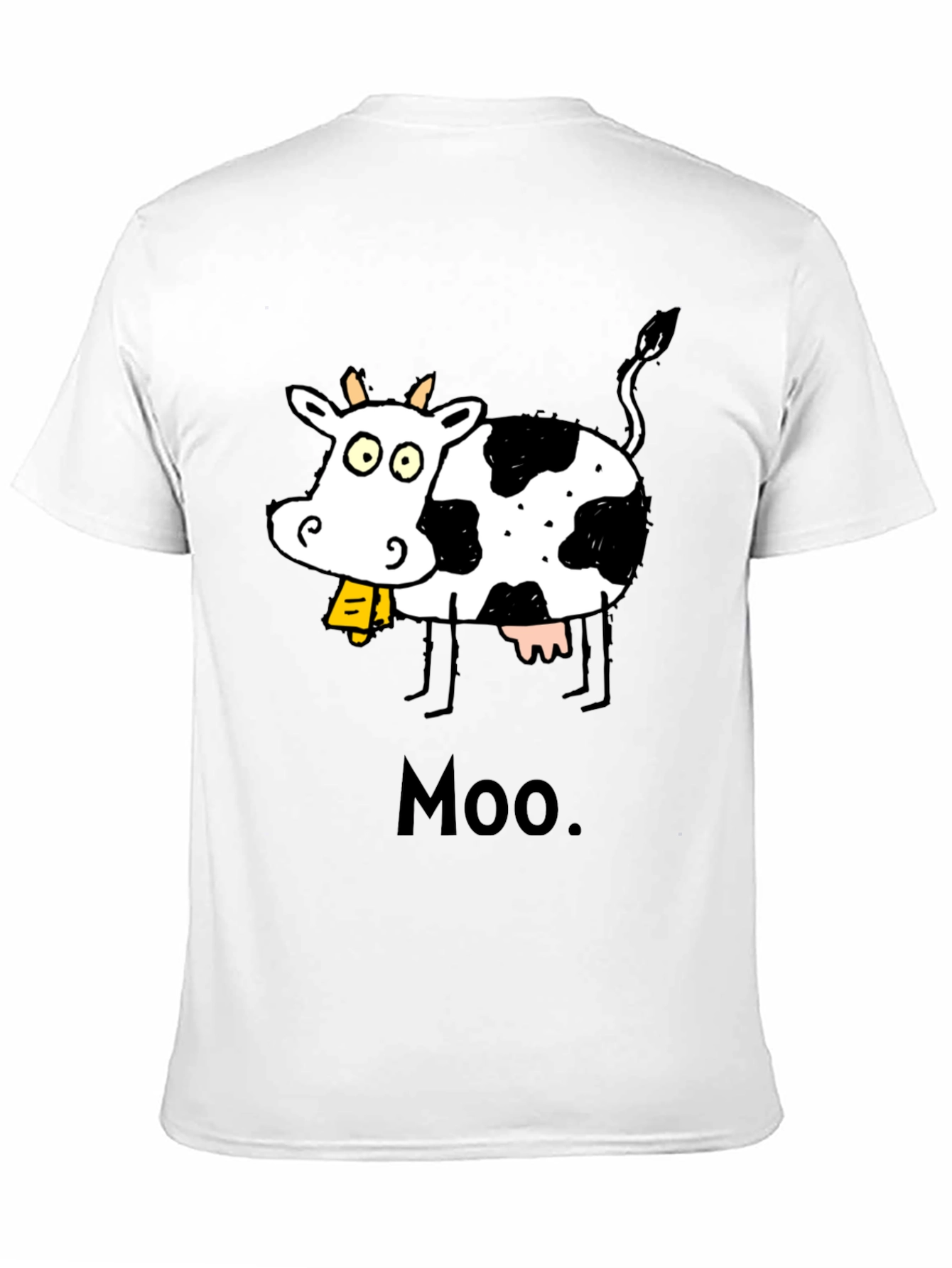 Black Moo Cow Graphic T-Shirt - Black view 11