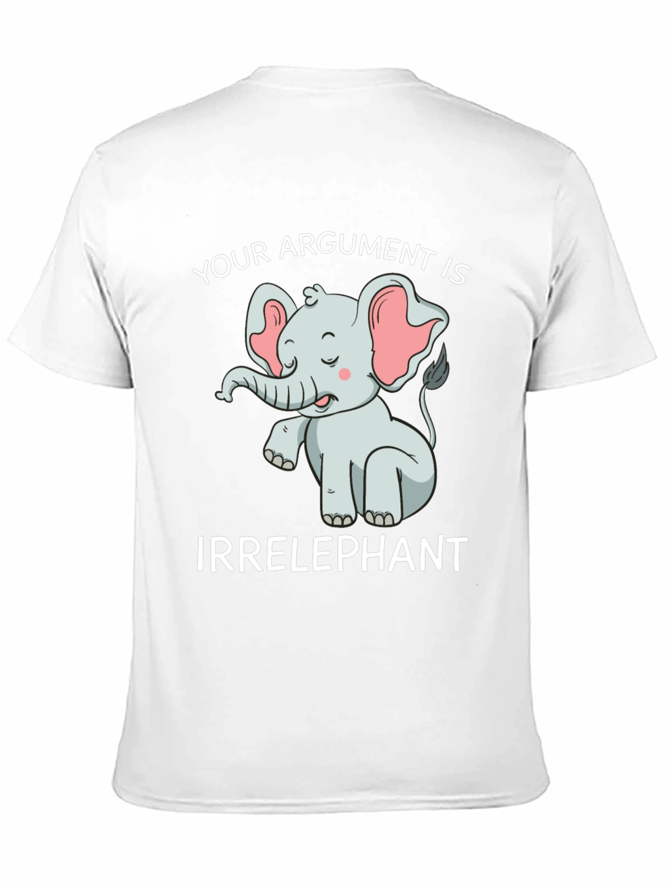 Black Irrelephant T-Shirt: Funny Elephant Argument Tee view 11