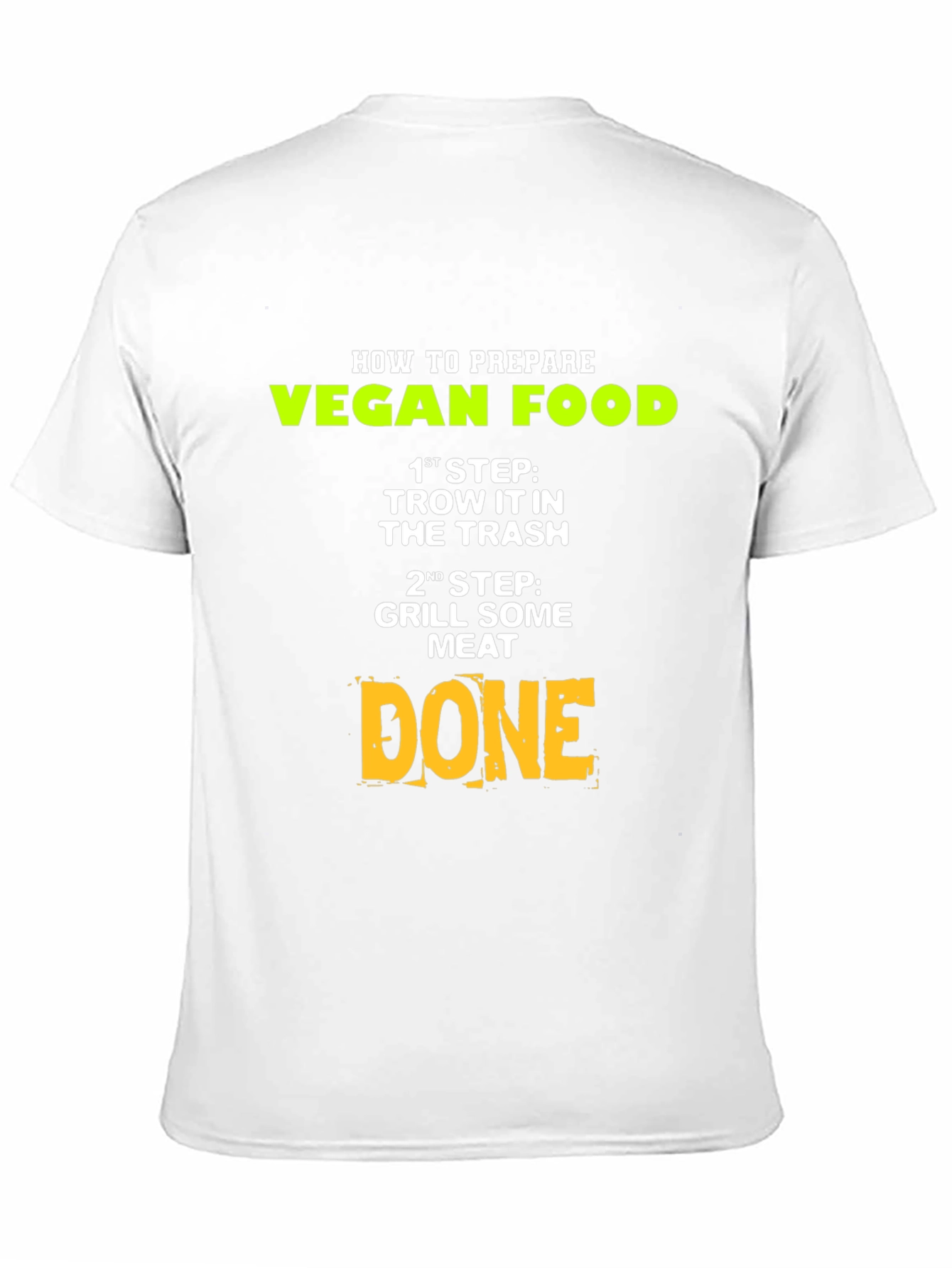 Black Funny Vegan T-Shirt: How to Prepare Vegan Food view 11