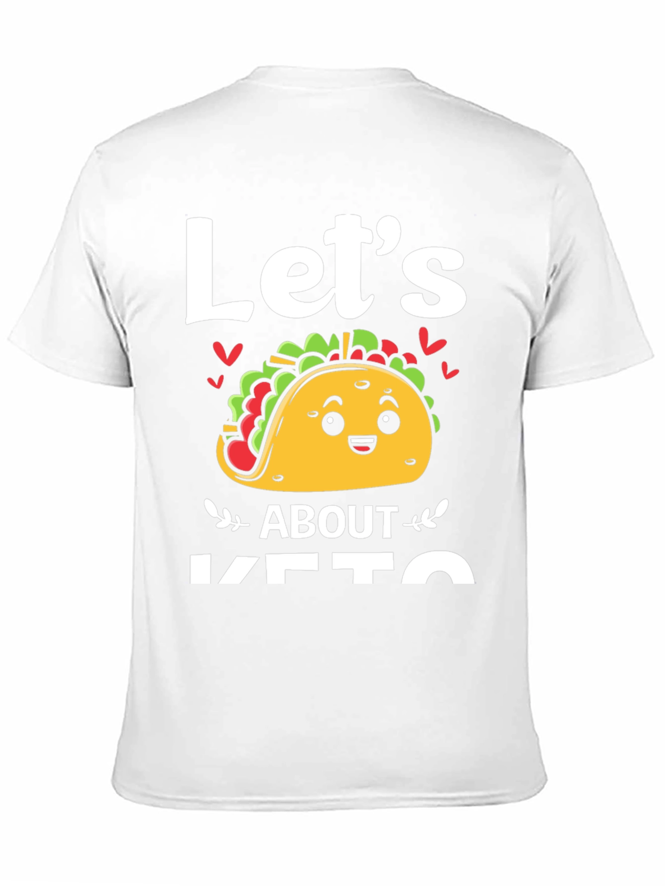 Black Let's Taco About Keto T-Shirt view 11