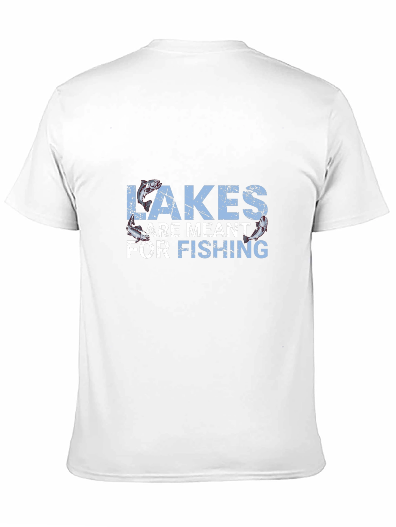 Black Lakes Are Meant for Fishing Graphic T-Shirt view 11
