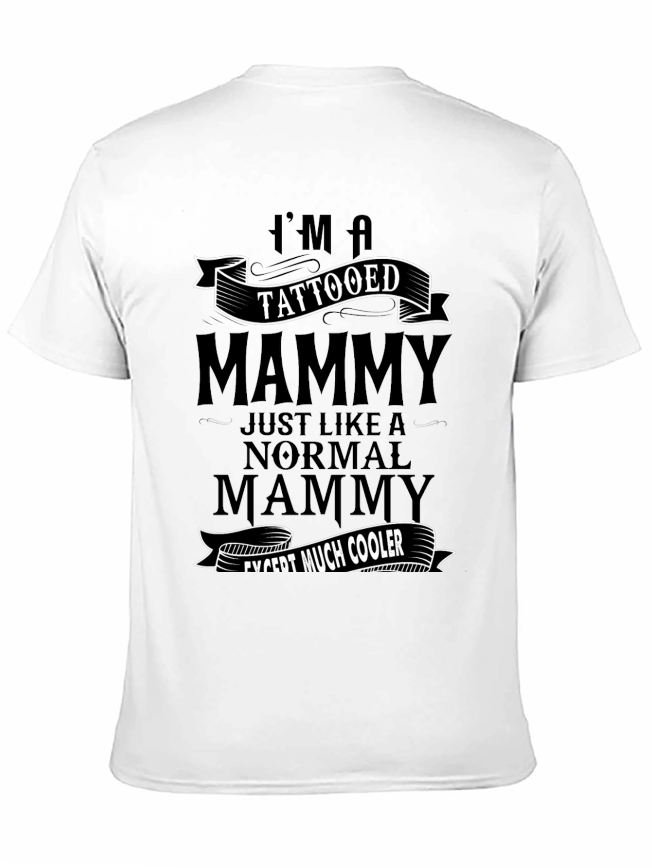Black Tattooed Mammy Graphic Tee - Cool Mom Shirt view 11