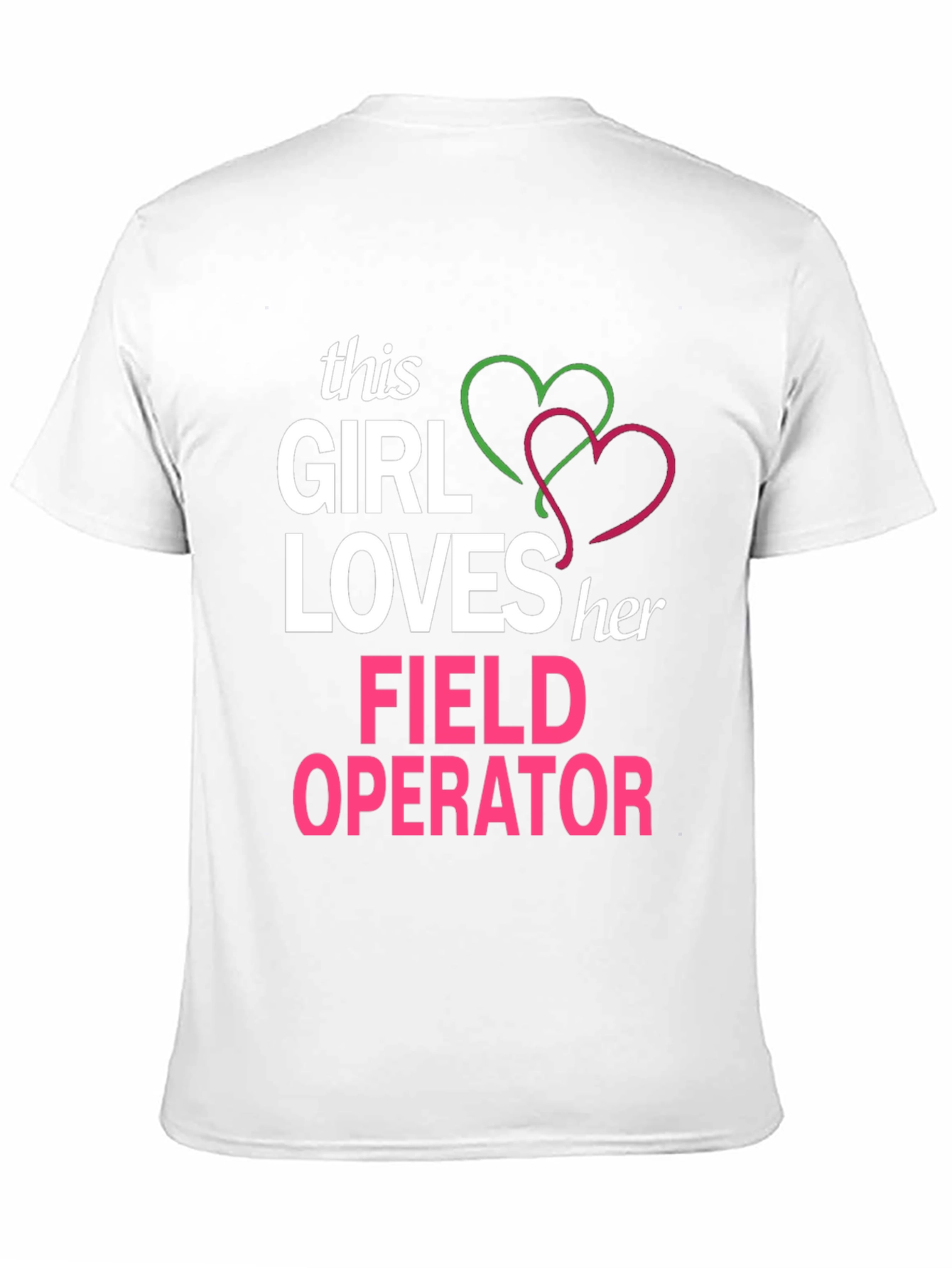Black This Girl Loves Her Field Operator T-Shirt view 11