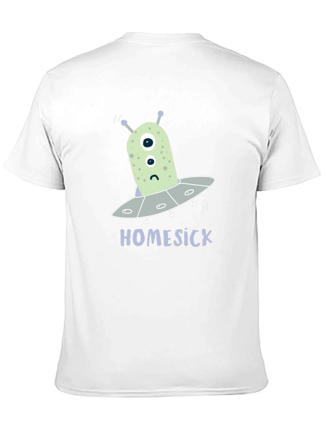 Black Homesick Alien T-Shirt - Funny Space Tee view 11